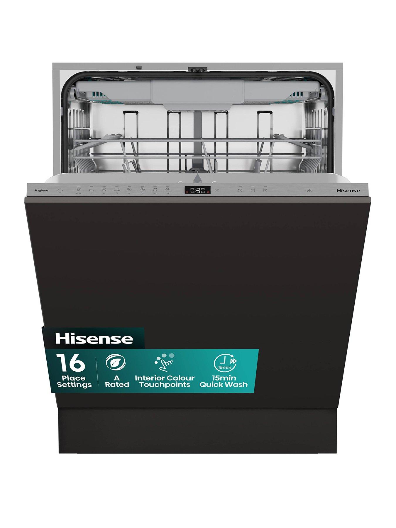 Hisense HV663A60UK Full-Size Fully Integrated 16-Place Dishwasher