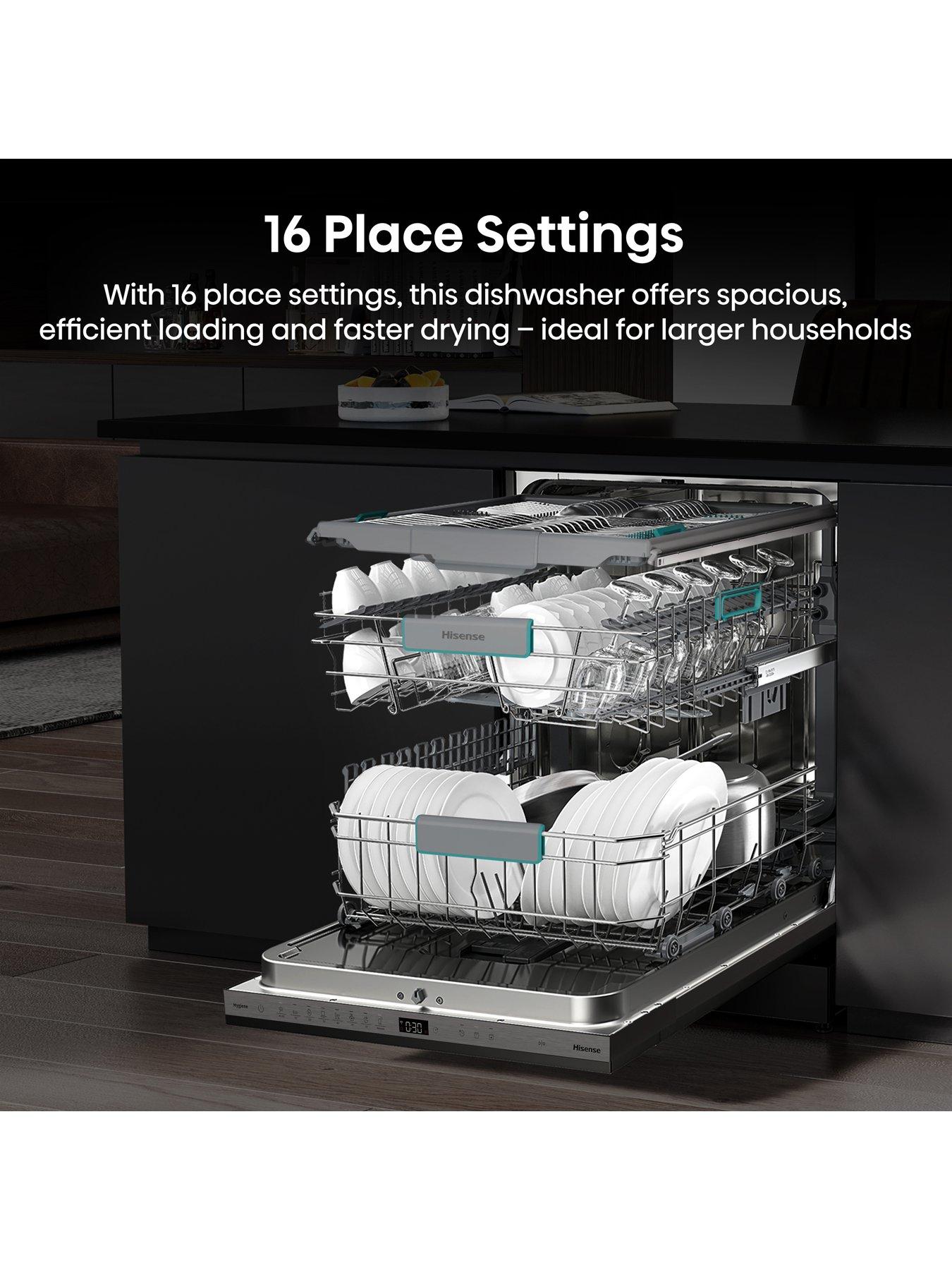 Image 4 of 7 of Hisense HV673A60UK Full-Size Fully Integrated Wi-Fi Enabled 16-Place Dishwasher