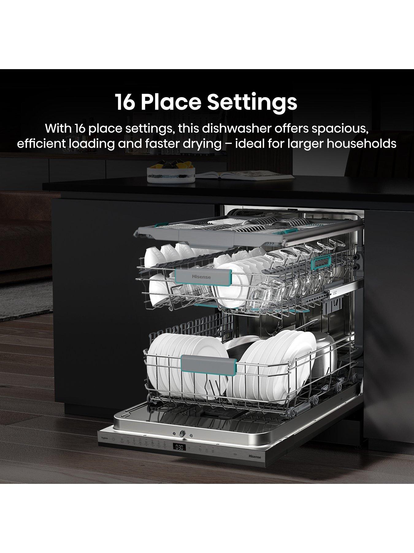 Image 3 of 7 of Hisense HV16AUK Full-Size Fully Integrated 16-Place Dishwasher