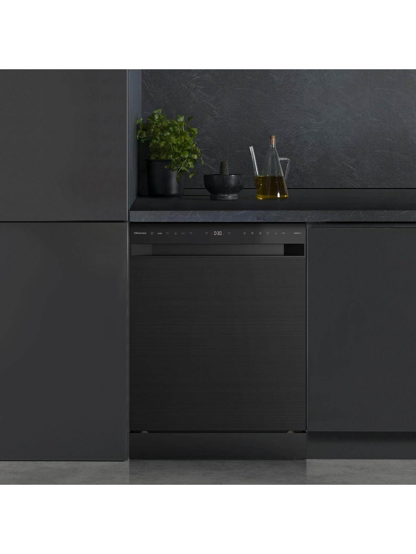 Image 6 of 7 of Hisense HS663A90BXUK Full Size 16-Place A Rated&nbsp;Freestanding Dishwasher - Black Inox