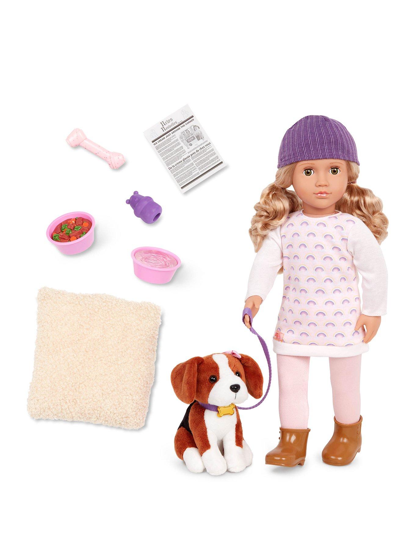 Our Generation Doll With Dog And Accessories