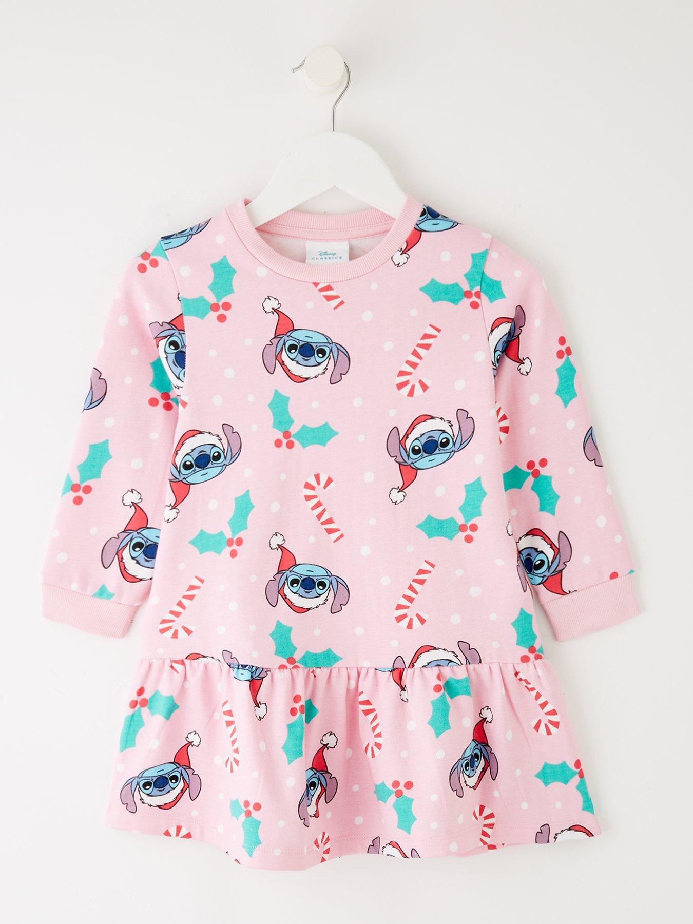 Disney Lilo & Stitch Stitch Christmas Dress - Pink