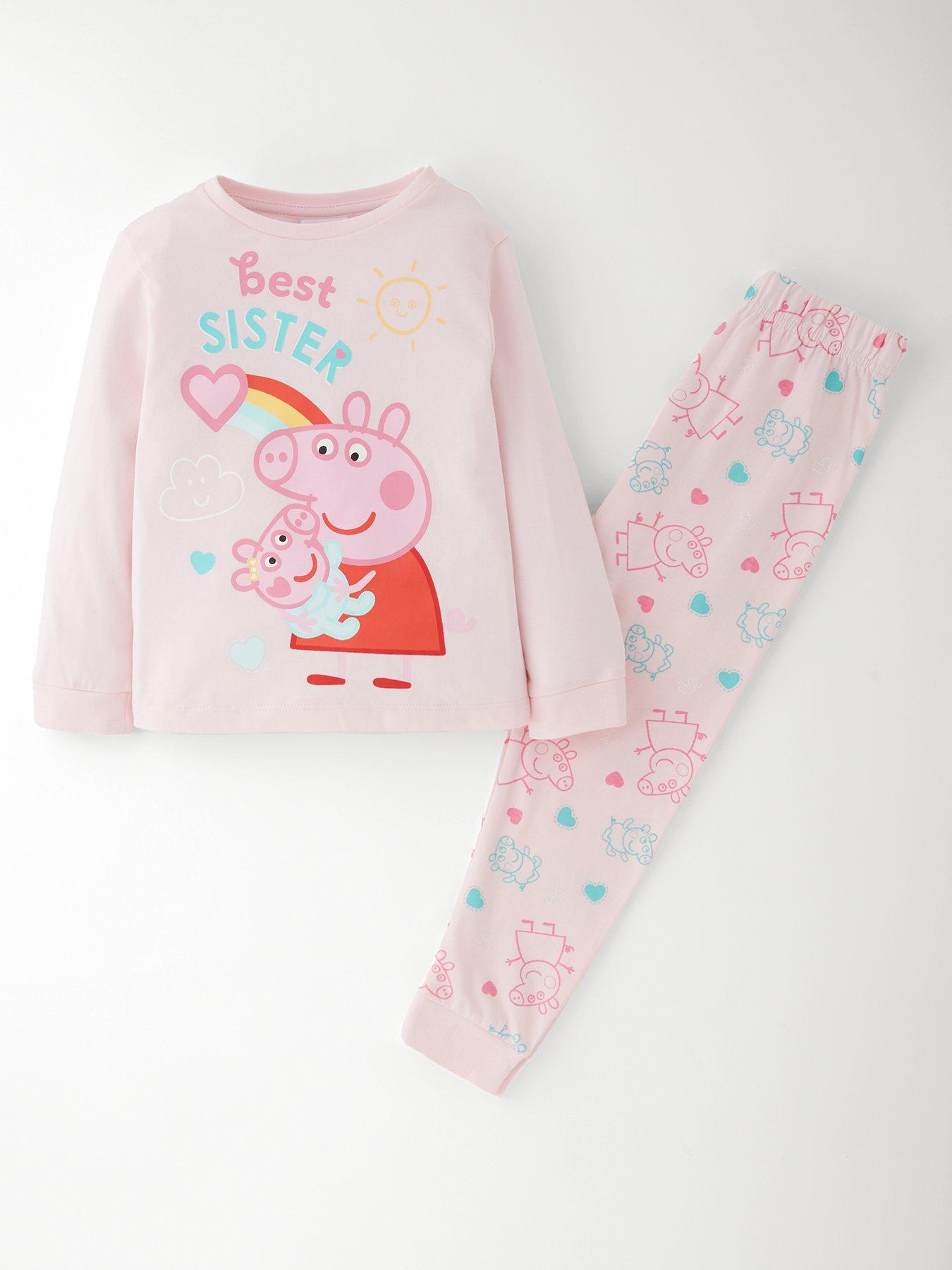 Image 1 of 4 of Peppa Pig Best Sister Pyjamas - Pink