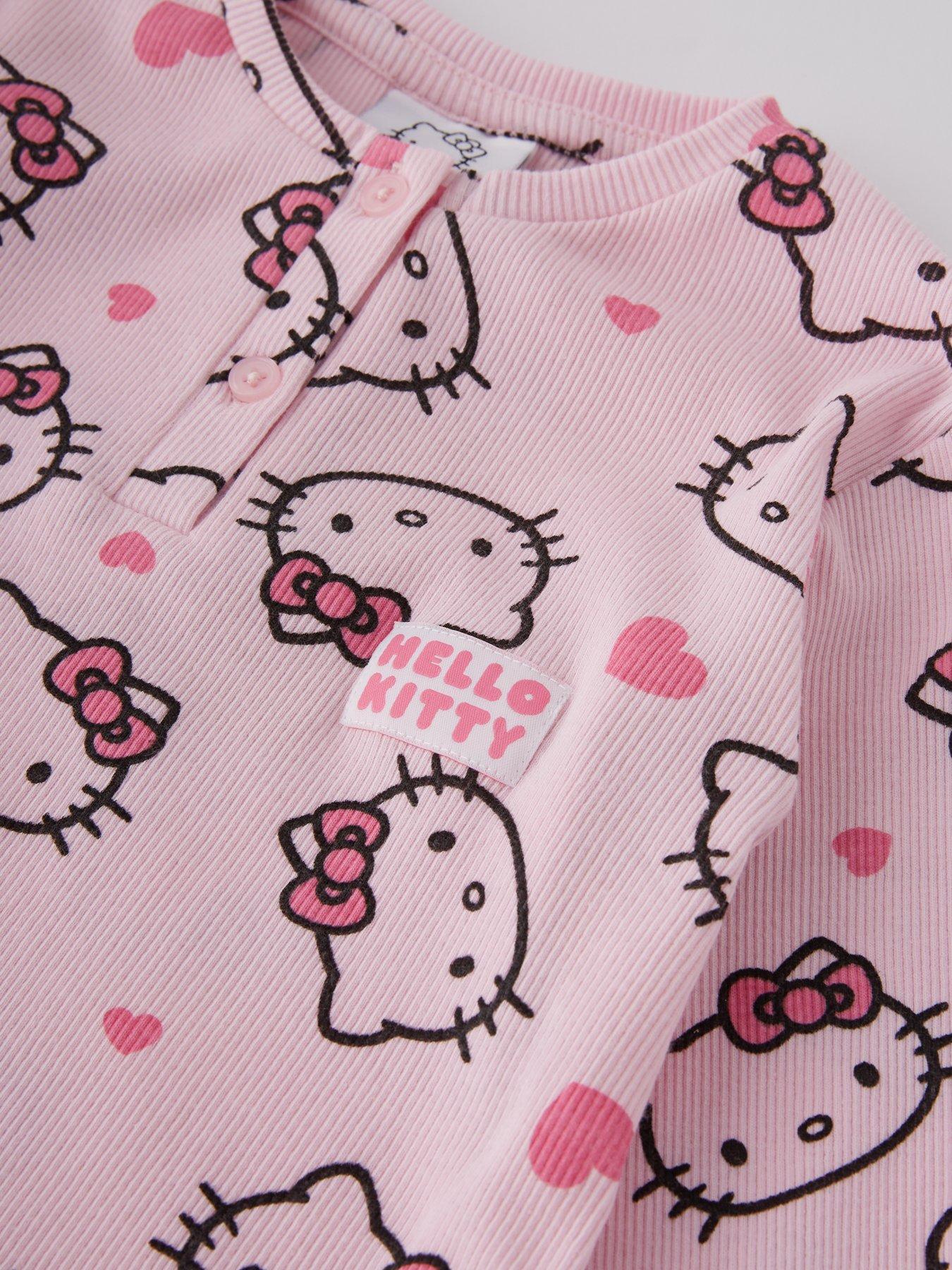 Image 3 of 4 of Hello Kitty Ribbed Pyjamas - Pink