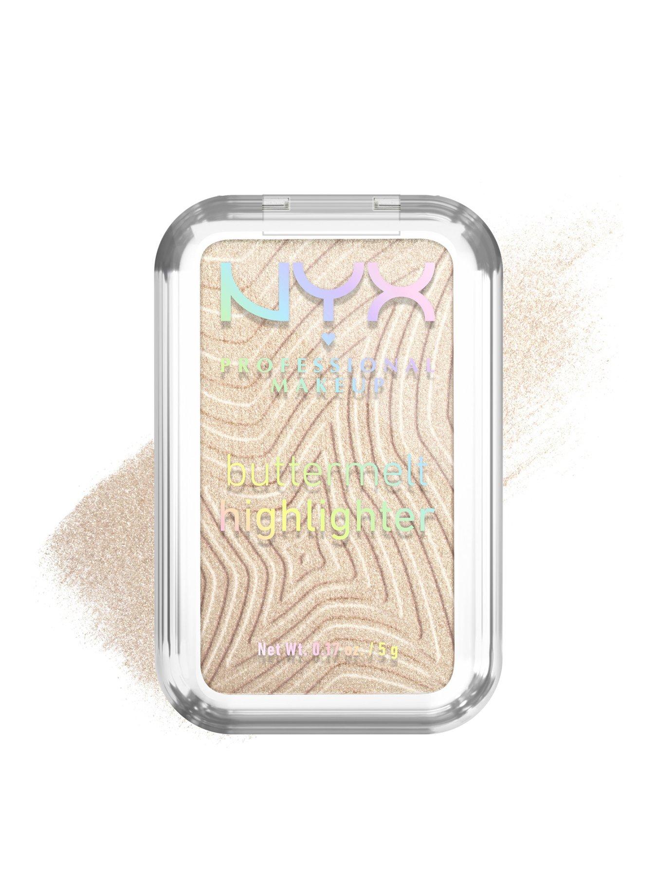 NYX PROFESSIONAL MAKEUP Buttermelt Highlighter, Powder Highlighter, 12 HR Wear, Fade  &  Transfer Resistant