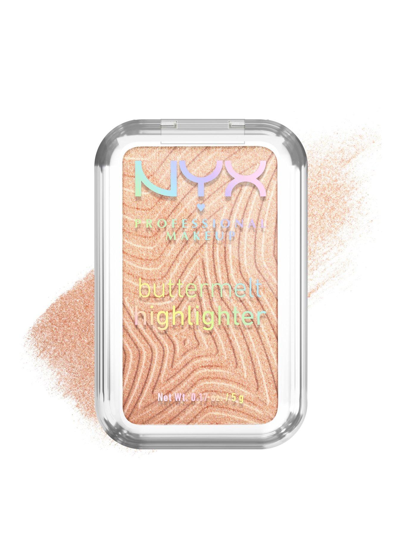 NYX PROFESSIONAL MAKEUP Buttermelt Highlighter, Powder Highlighter, 12 HR Wear, Fade  &  Transfer Resistant