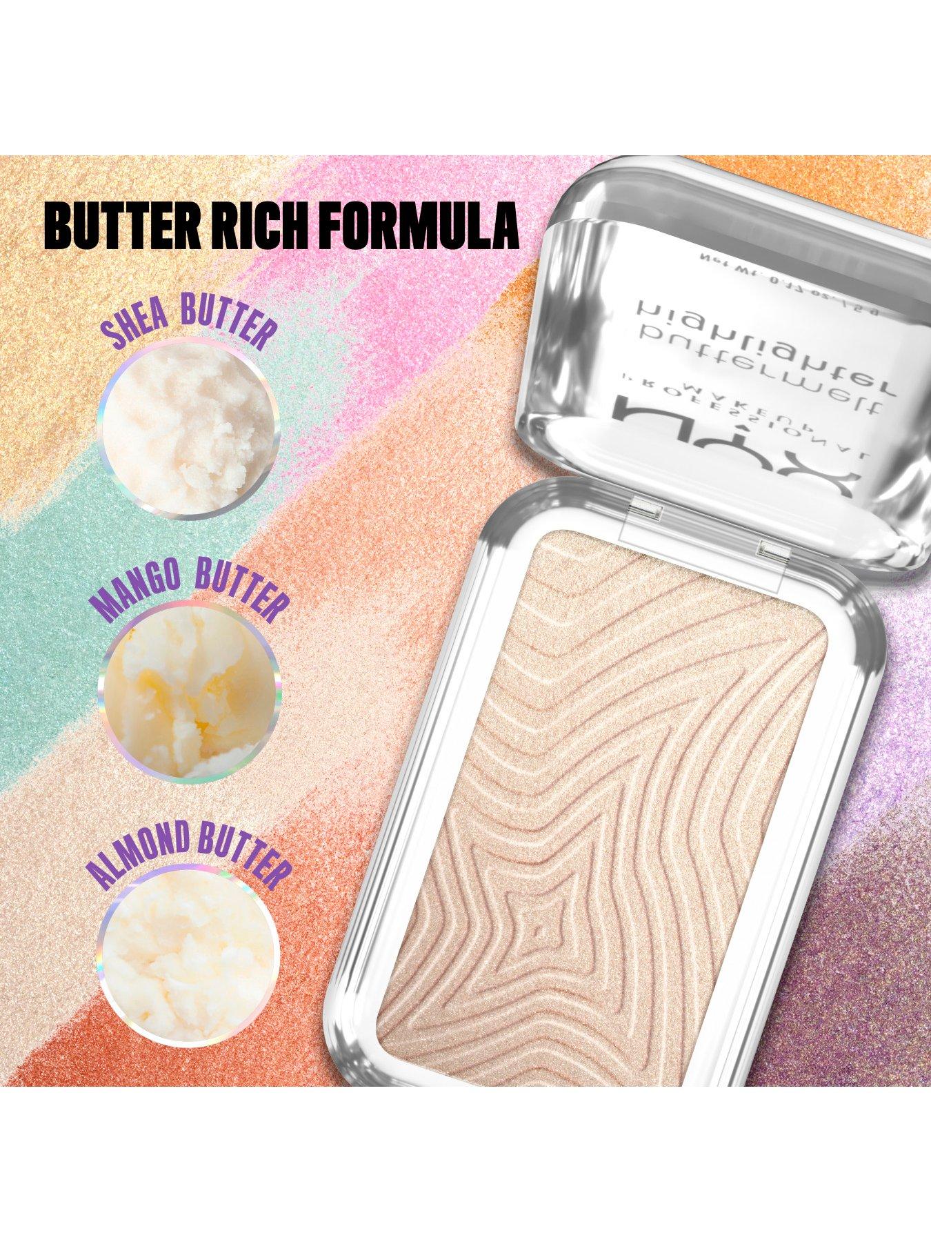 Image 6 of 7 of NYX PROFESSIONAL MAKEUP Buttermelt Highlighter, Powder Highlighter, 12 HR Wear, Fade &amp; Transfer Resistant