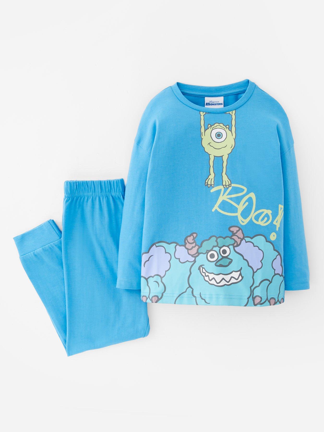 Image 2 of 4 of Disney 2 Pack Monsters Inc Mike &amp; Sulley Pyjamas - Blue