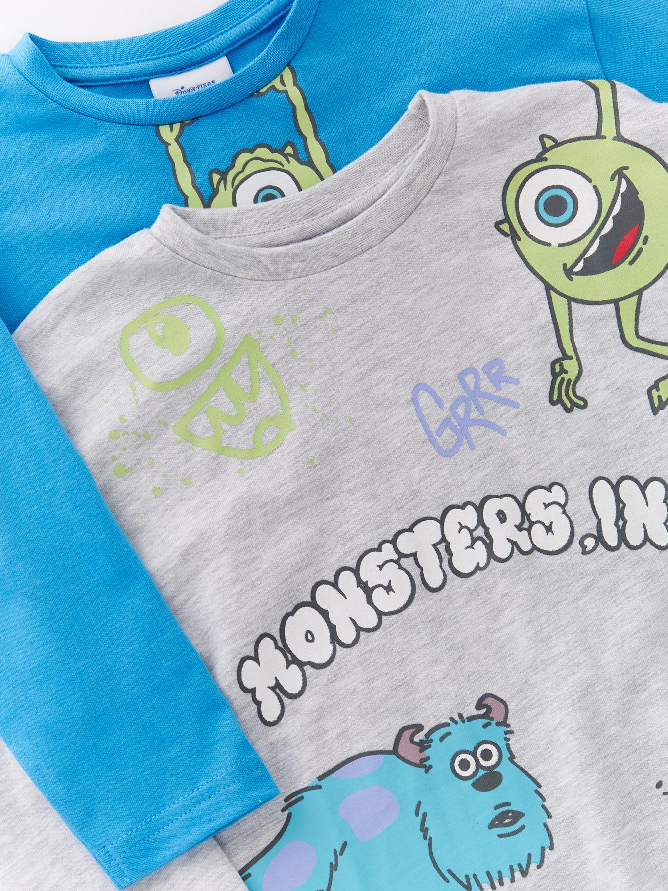 Image 3 of 4 of Disney 2 Pack Monsters Inc Mike &amp; Sulley Pyjamas - Blue