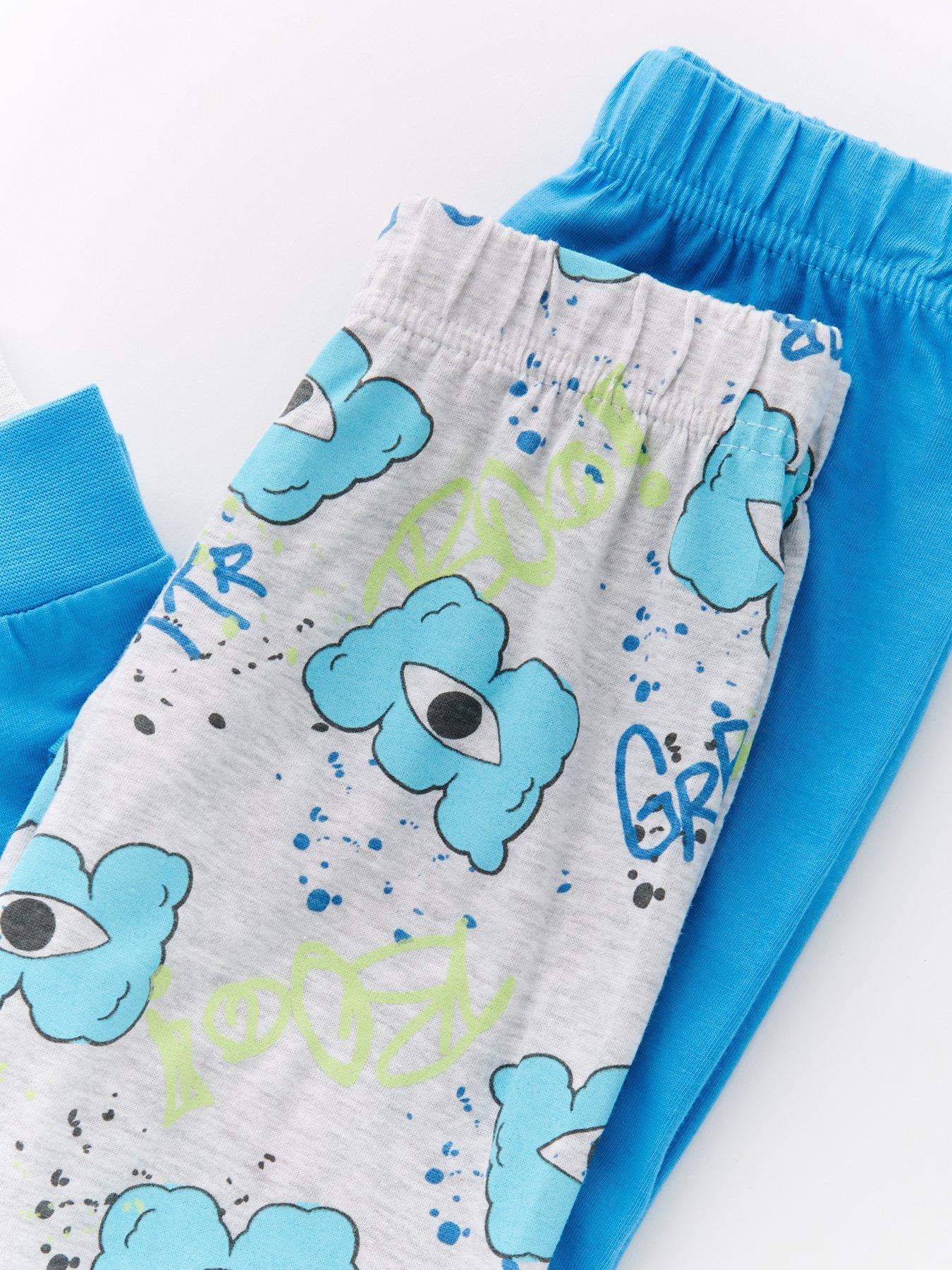 Image 4 of 4 of Disney 2 Pack Monsters Inc Mike &amp; Sulley Pyjamas - Blue