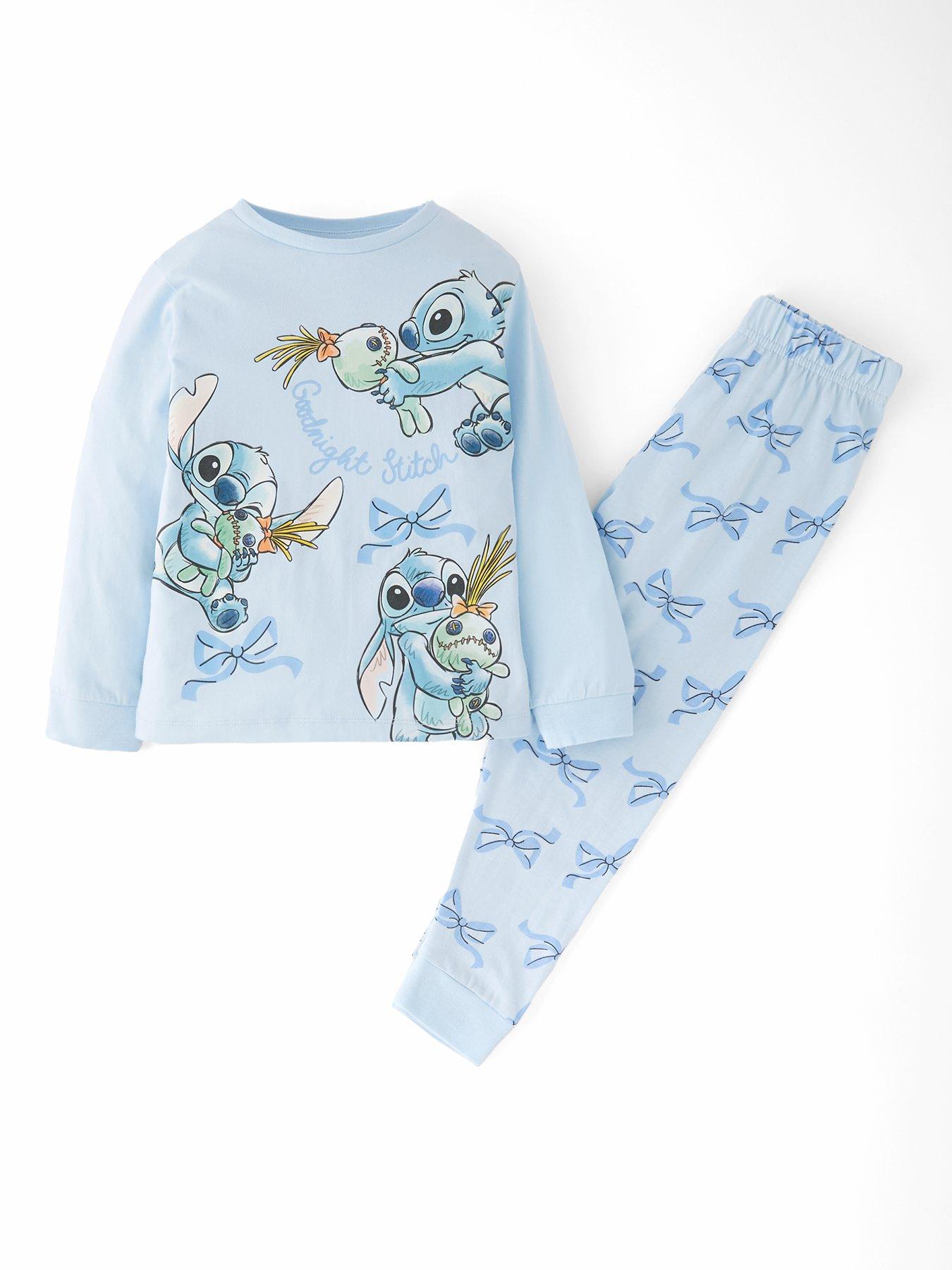Image 1 of 4 of Disney Lilo & Stitch Disney's Lilo &amp; Stitch Good Night Pyjamas - Blue