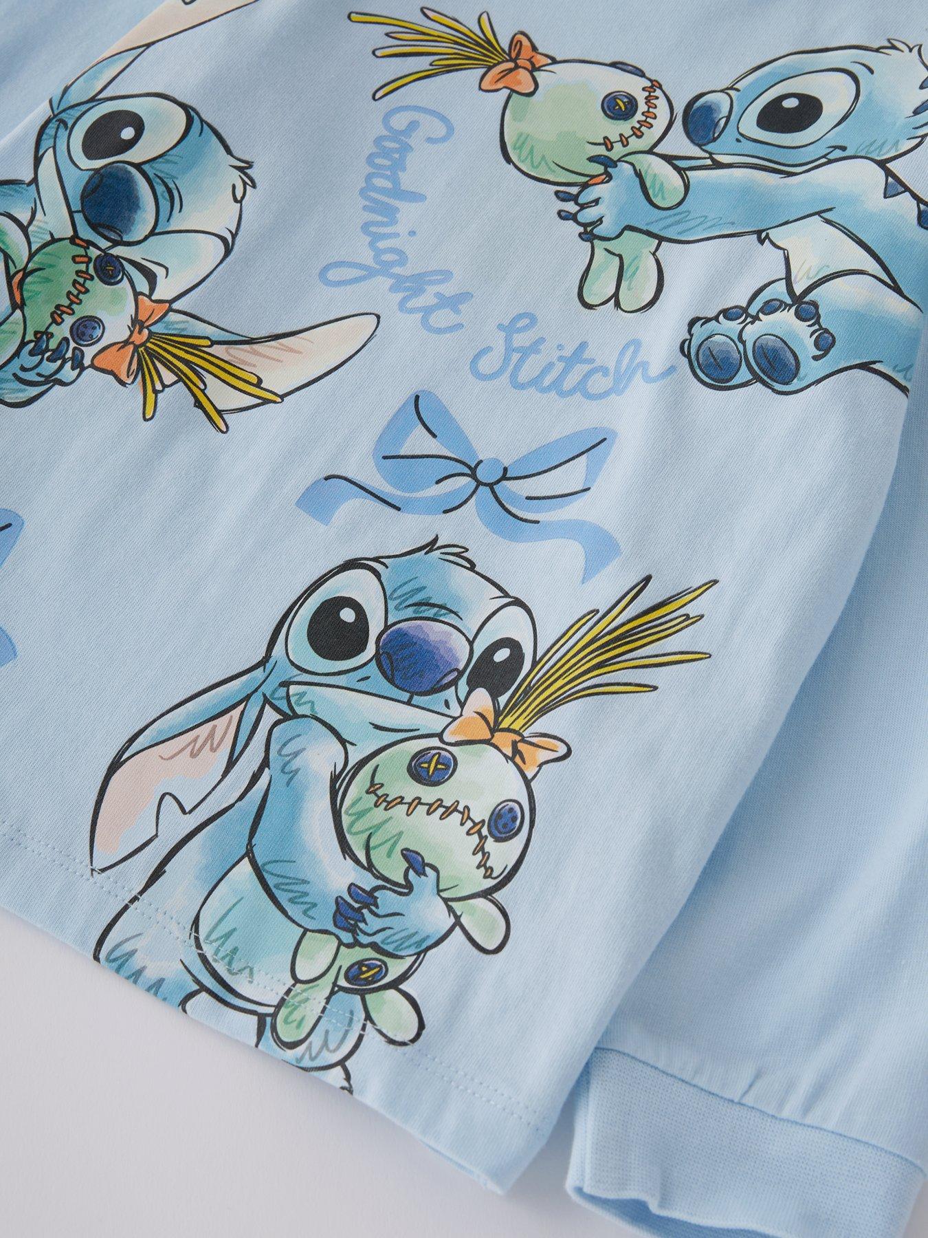 Image 3 of 4 of Disney Lilo & Stitch Disney's Lilo &amp; Stitch Good Night Pyjamas - Blue