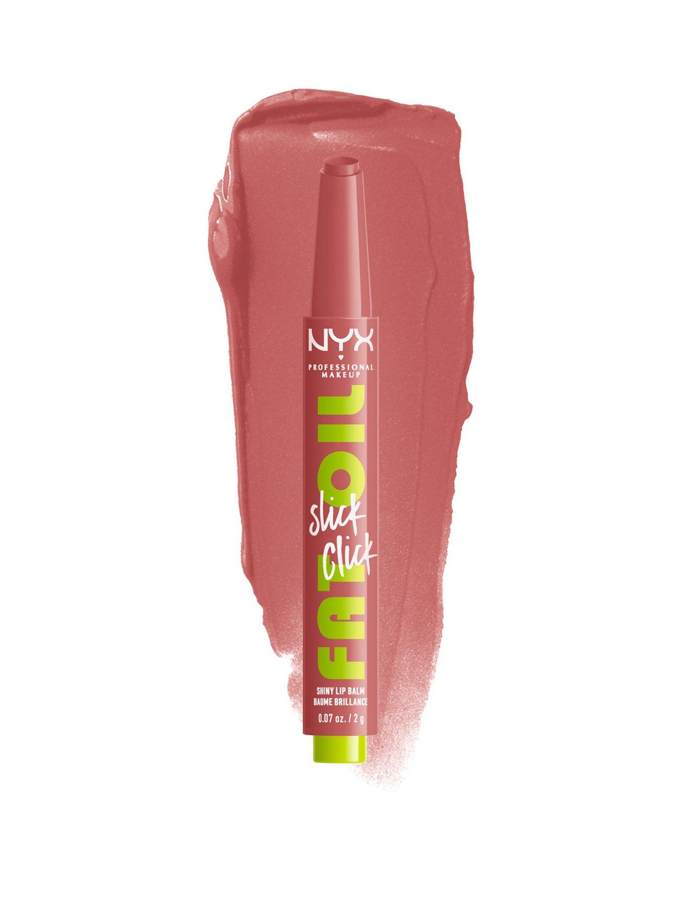 Nyx Professional Makeup Fat Oil Slick Click, Lip Balm, 12 Hr Hydration, High Shine Finish