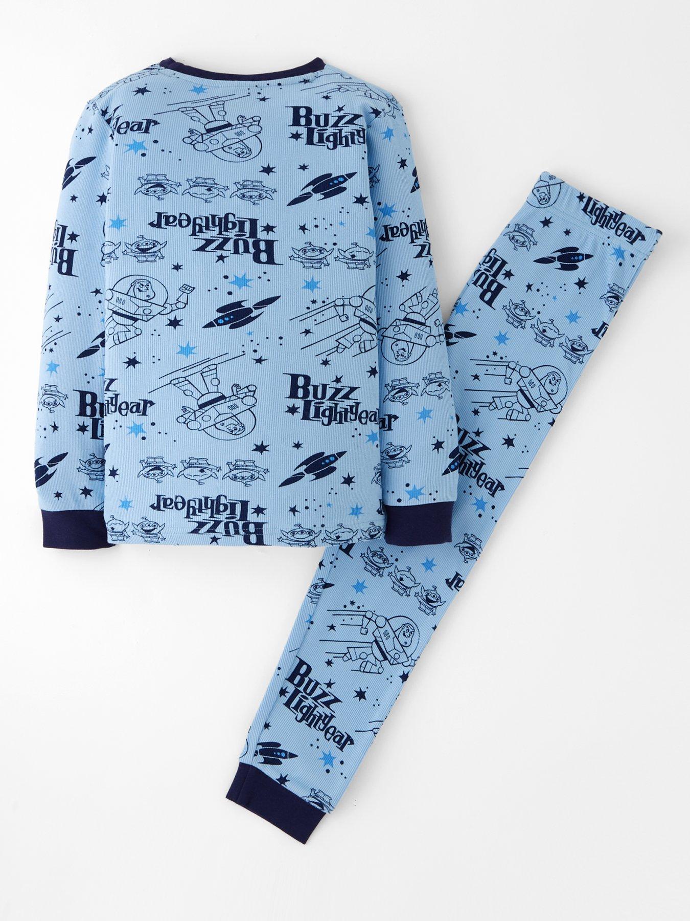 Image 2 of 5 of Toy Story Disney Toy Story Buzz Lightyear &amp; Alien Pyjamas - Blue
