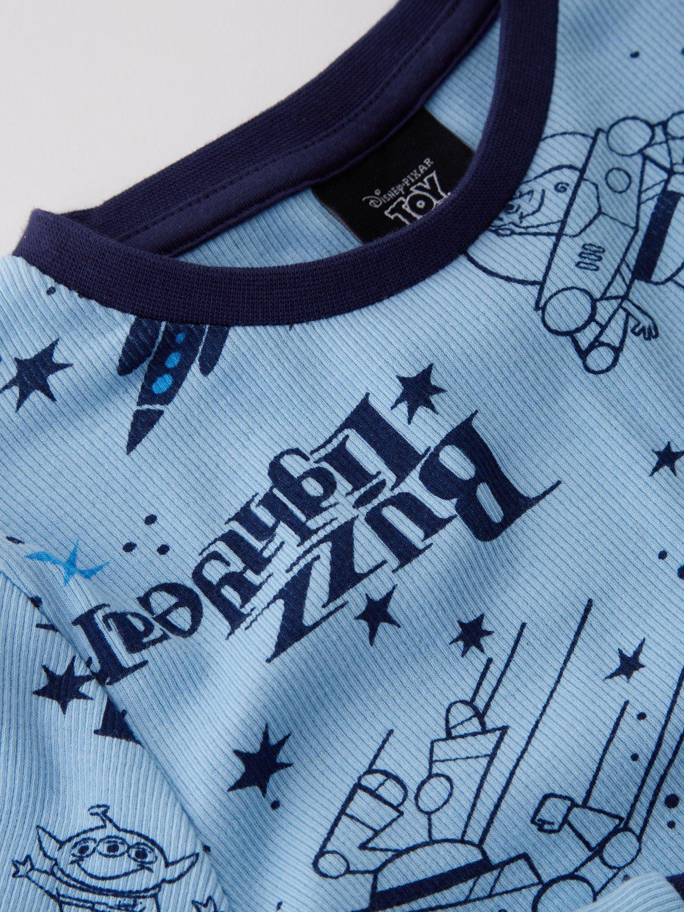 Image 3 of 5 of Toy Story Disney Toy Story Buzz Lightyear &amp; Alien Pyjamas - Blue