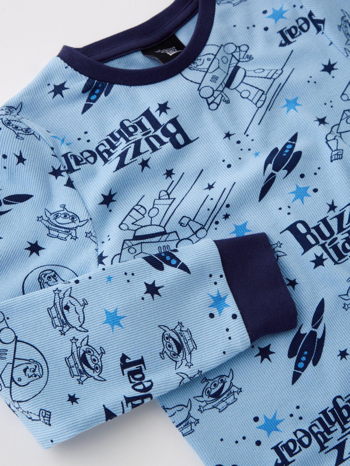 Image 4 of 5 of Toy Story Disney Toy Story Buzz Lightyear &amp; Alien Pyjamas - Blue