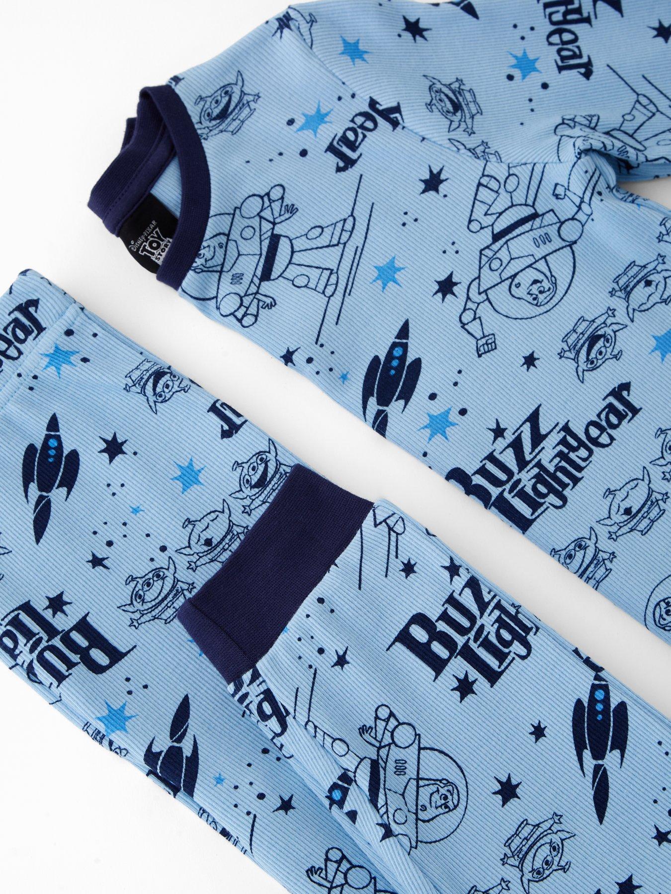 Image 5 of 5 of Toy Story Disney Toy Story Buzz Lightyear &amp; Alien Pyjamas - Blue