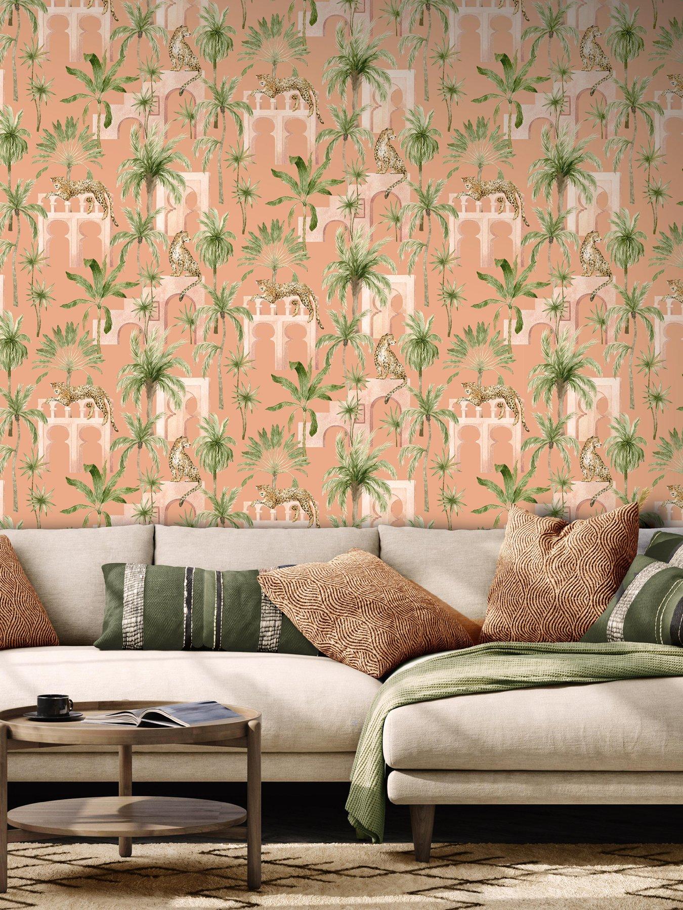 undefined Leopard Arches Wallpaper - Terracotta