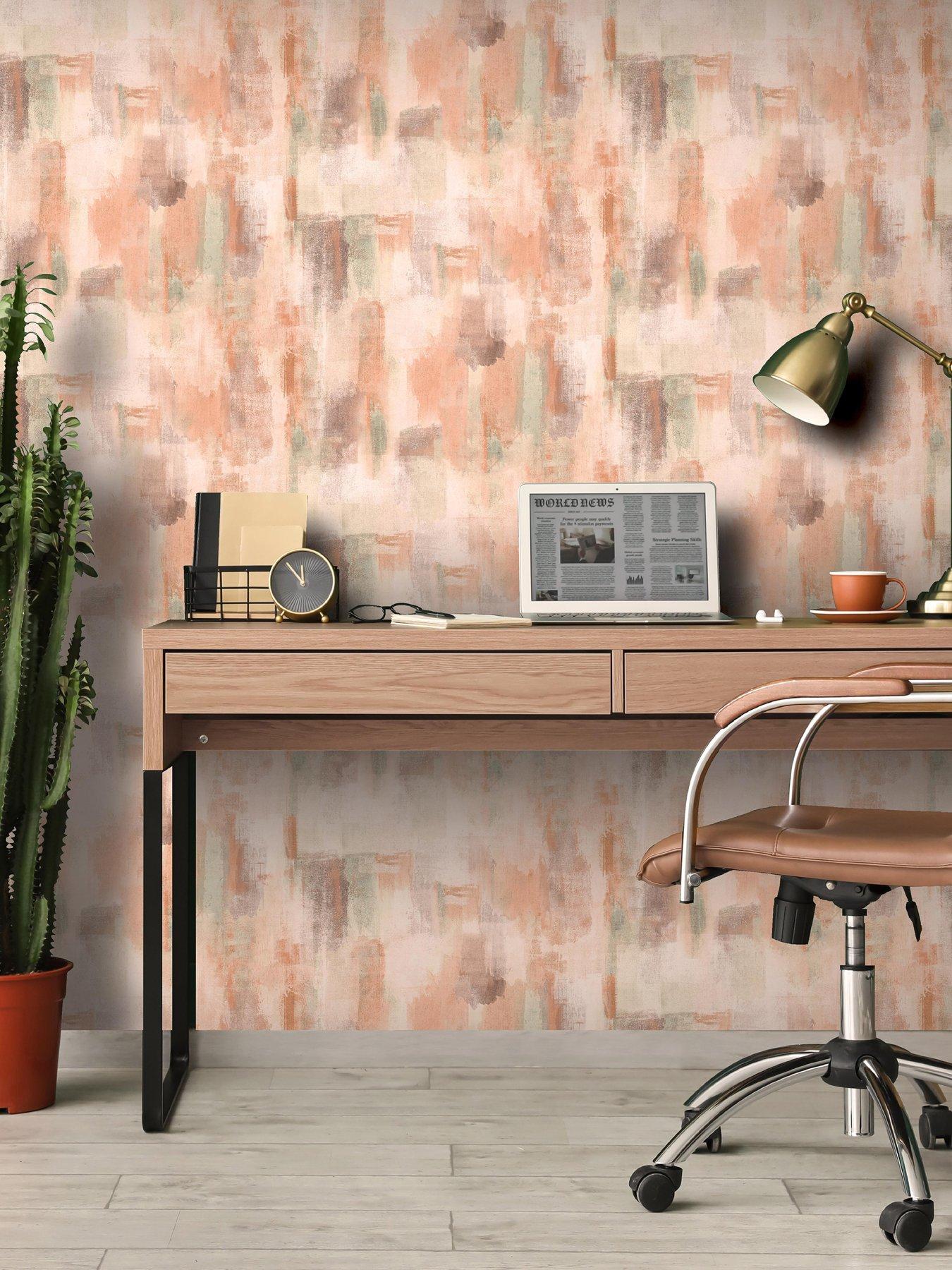 undefined Painterly Pattern Neutral Wallpaper