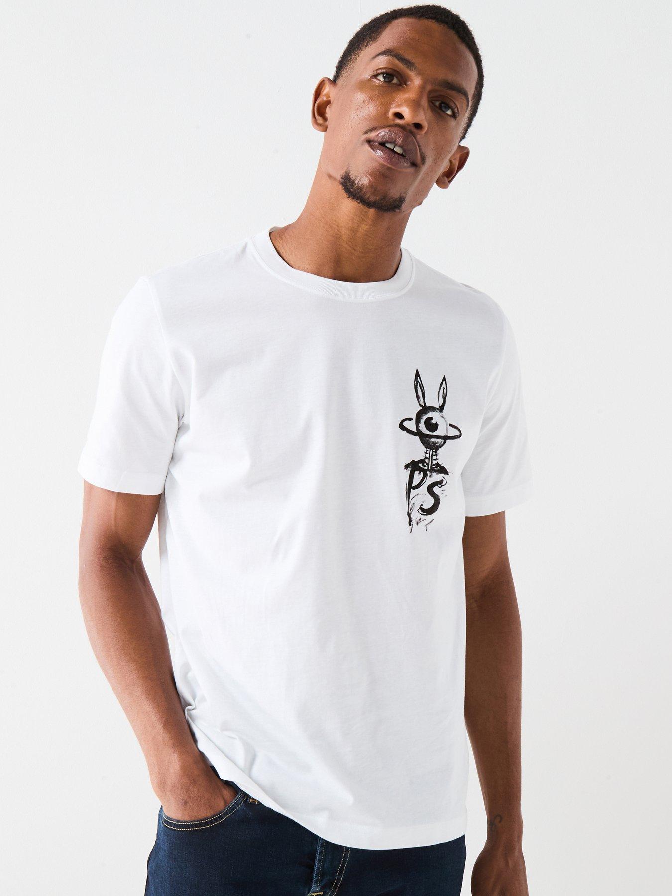 undefined Ps Paul Smith Eye Back Graphic T-shirt - White