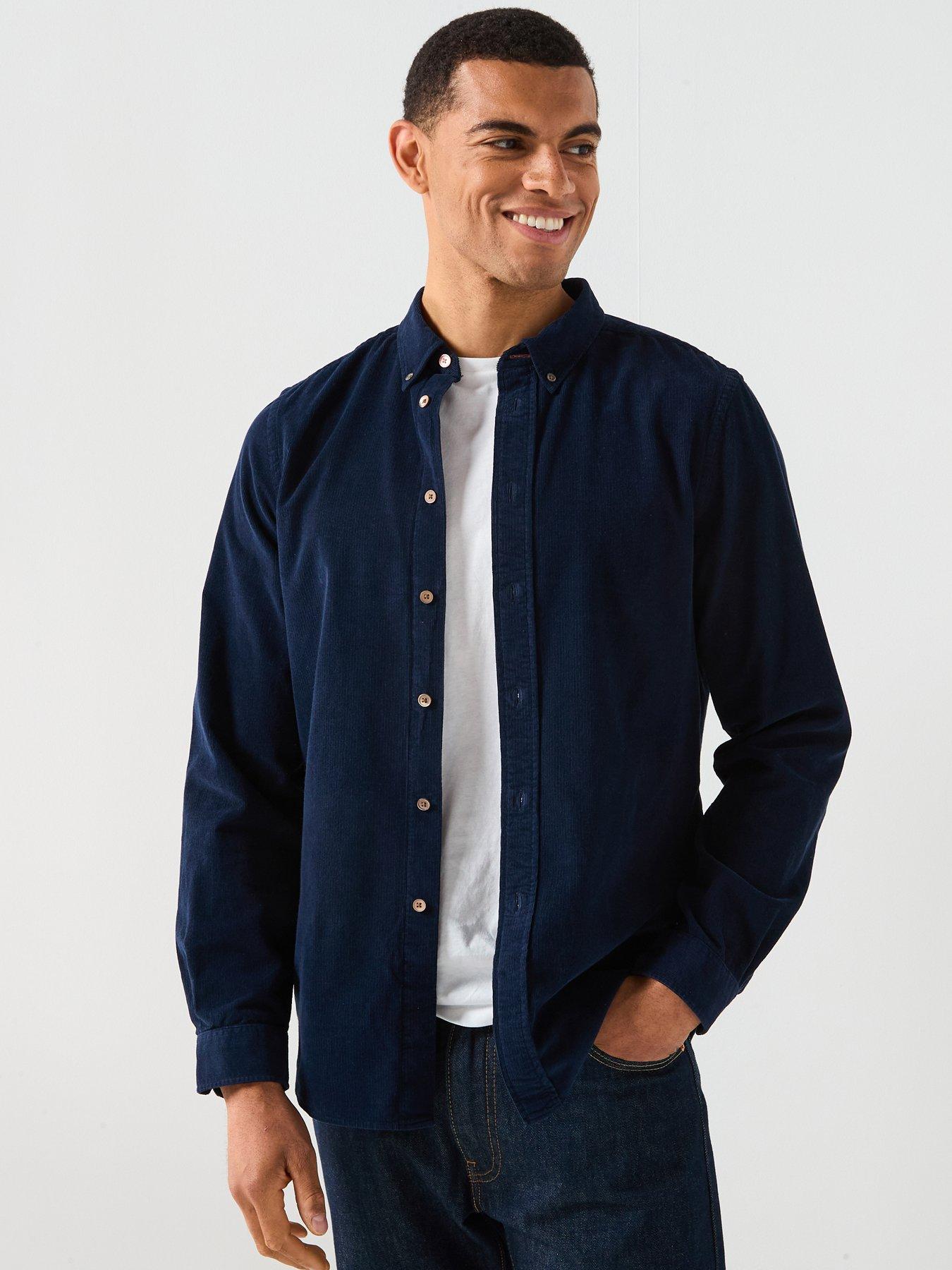 PS PAUL SMITH Tailored Fit Button Down Shirt - Navy
