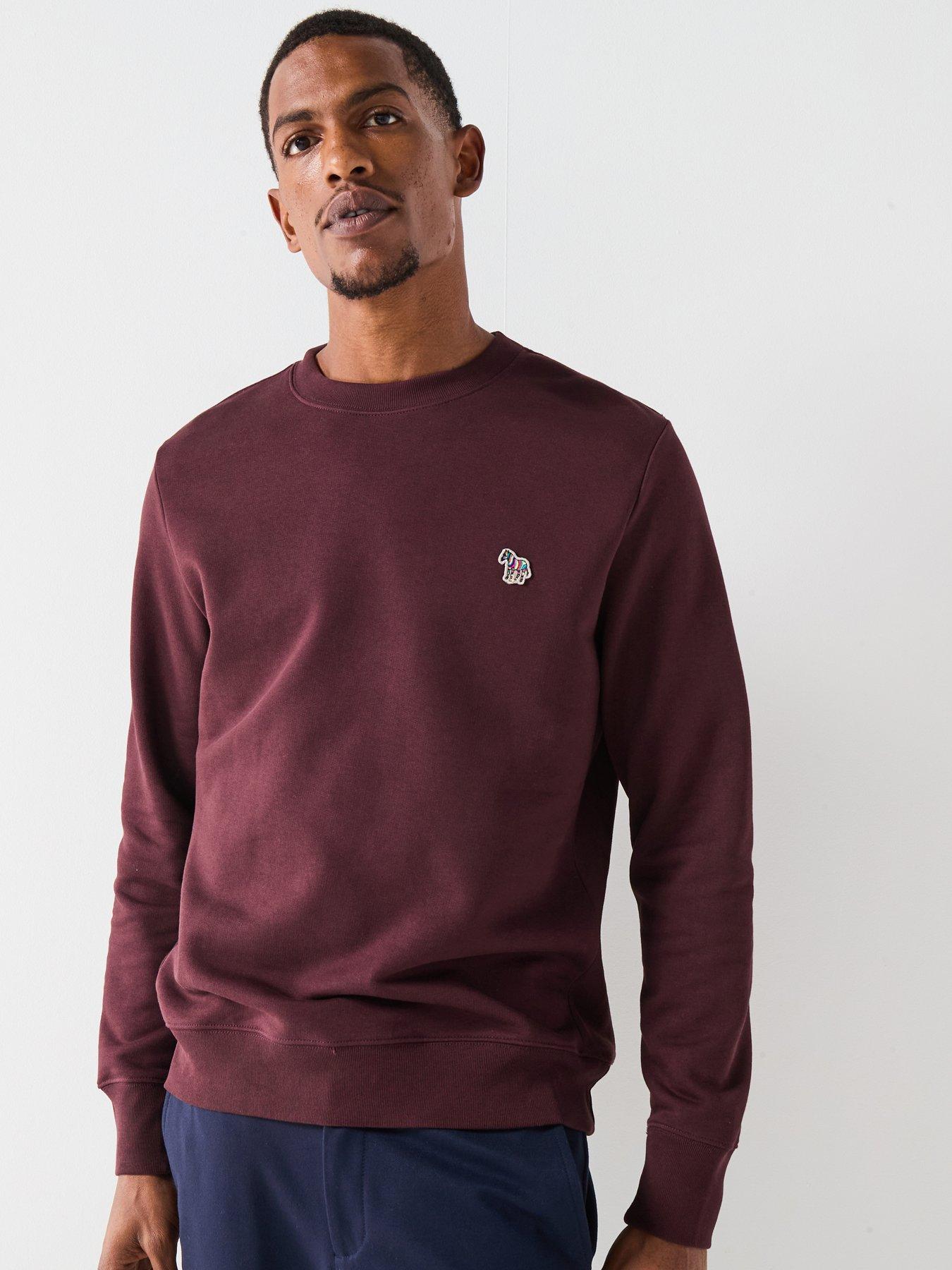 PS PAUL SMITH Regular Fit Zebra Crew Sweatshirt - Red