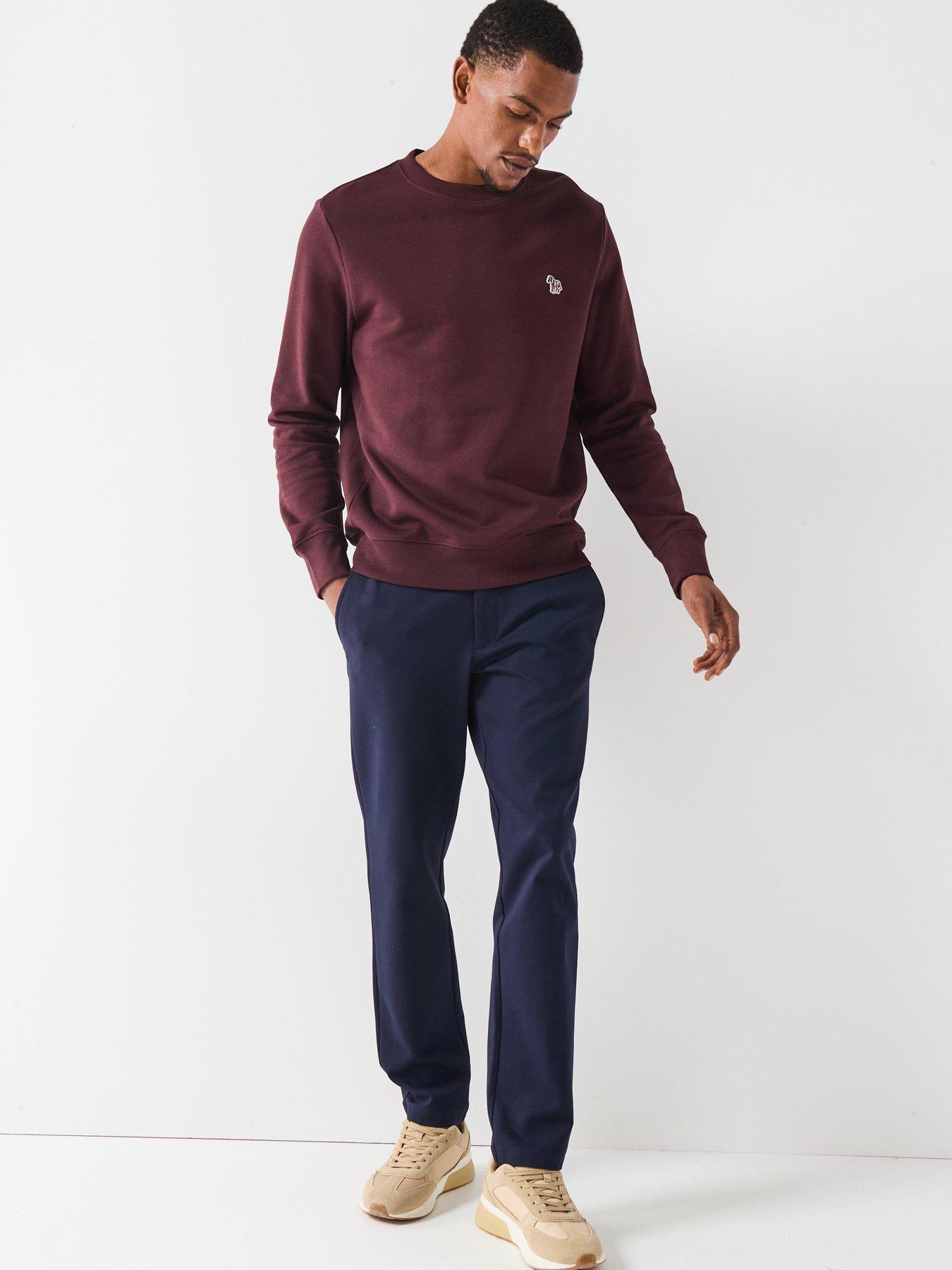 Image 3 of 4 of PS PAUL SMITH Regular Fit Zebra Crew Sweatshirt - Red