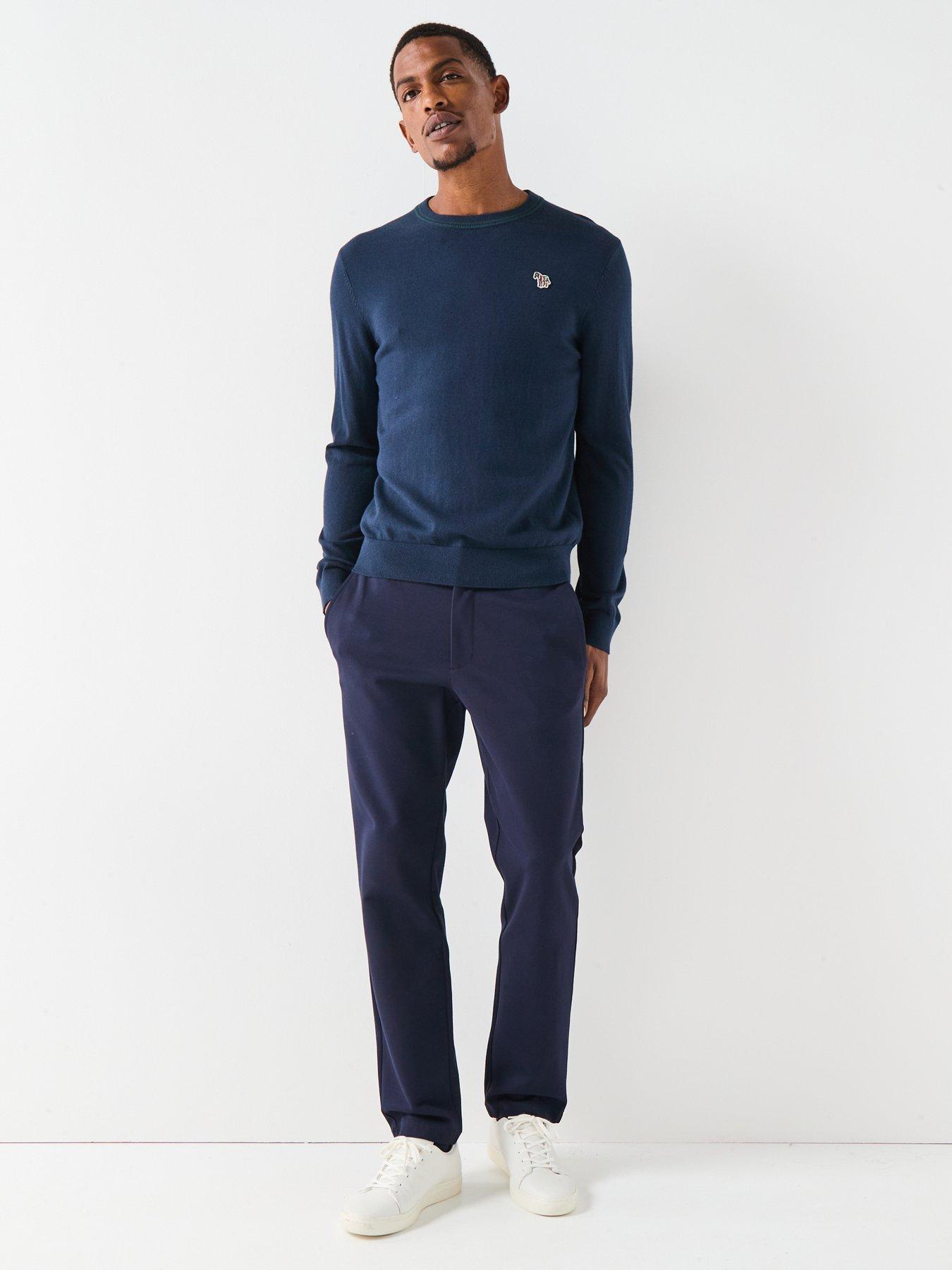Image 3 of 4 of PS PAUL SMITH Regular Fit Zebra Knitted Jumper - Navy