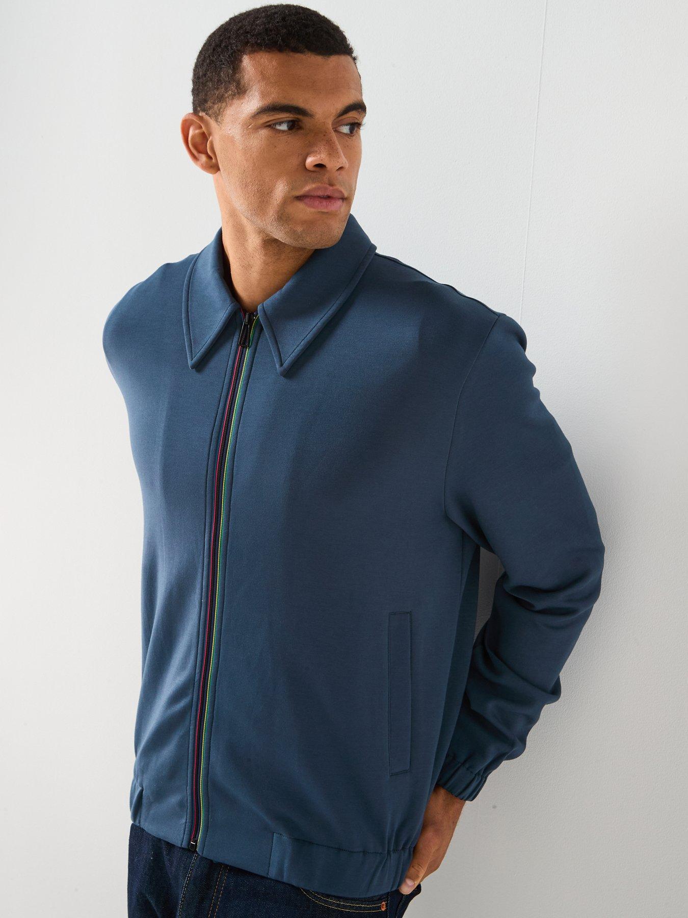 Image 5 of 5 of PS PAUL SMITH Contrast Stripe Zip Sweat - Blue