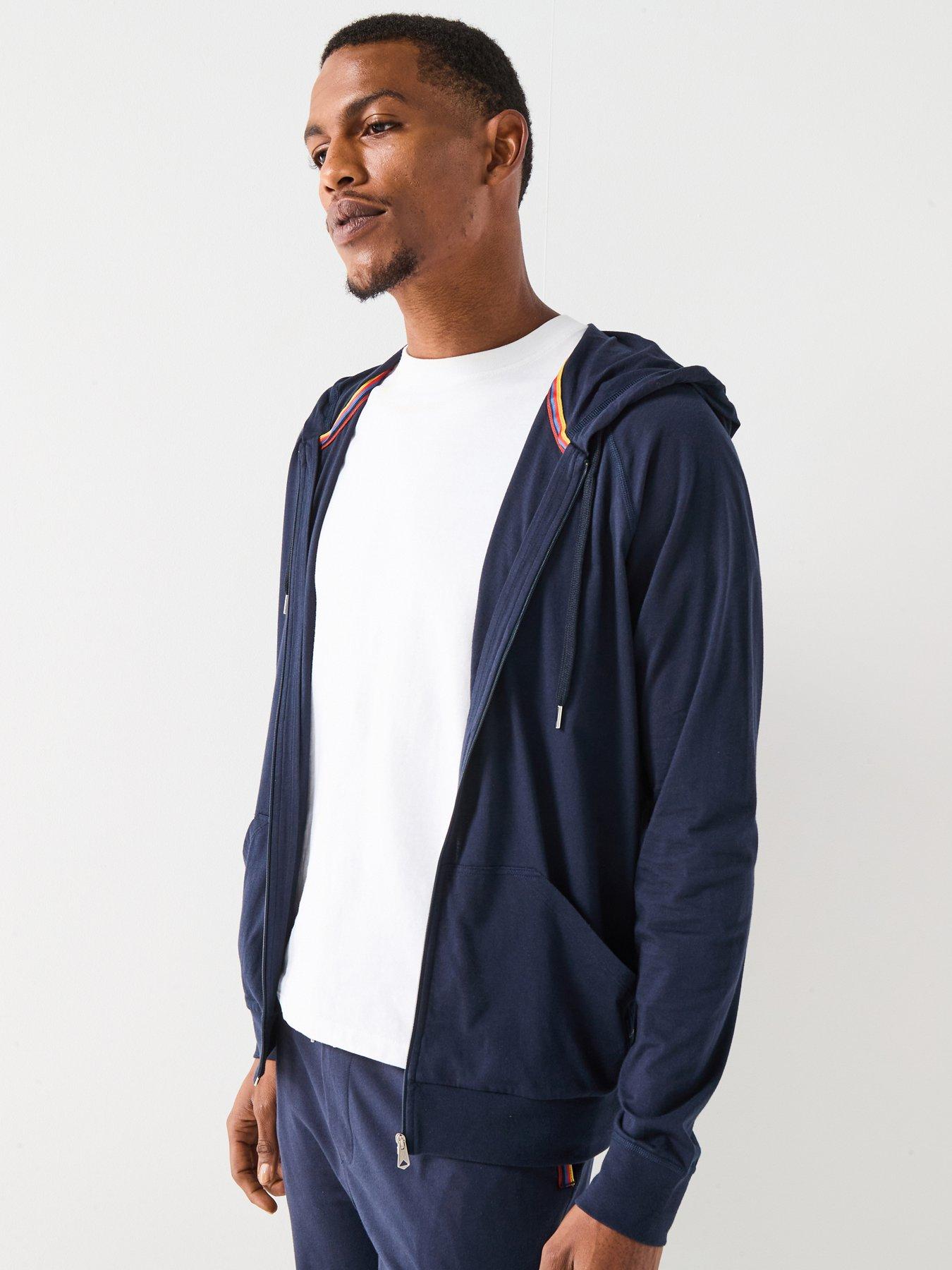 Ps Paul Smith Plain Jersey Hoodie (Set) - Navy