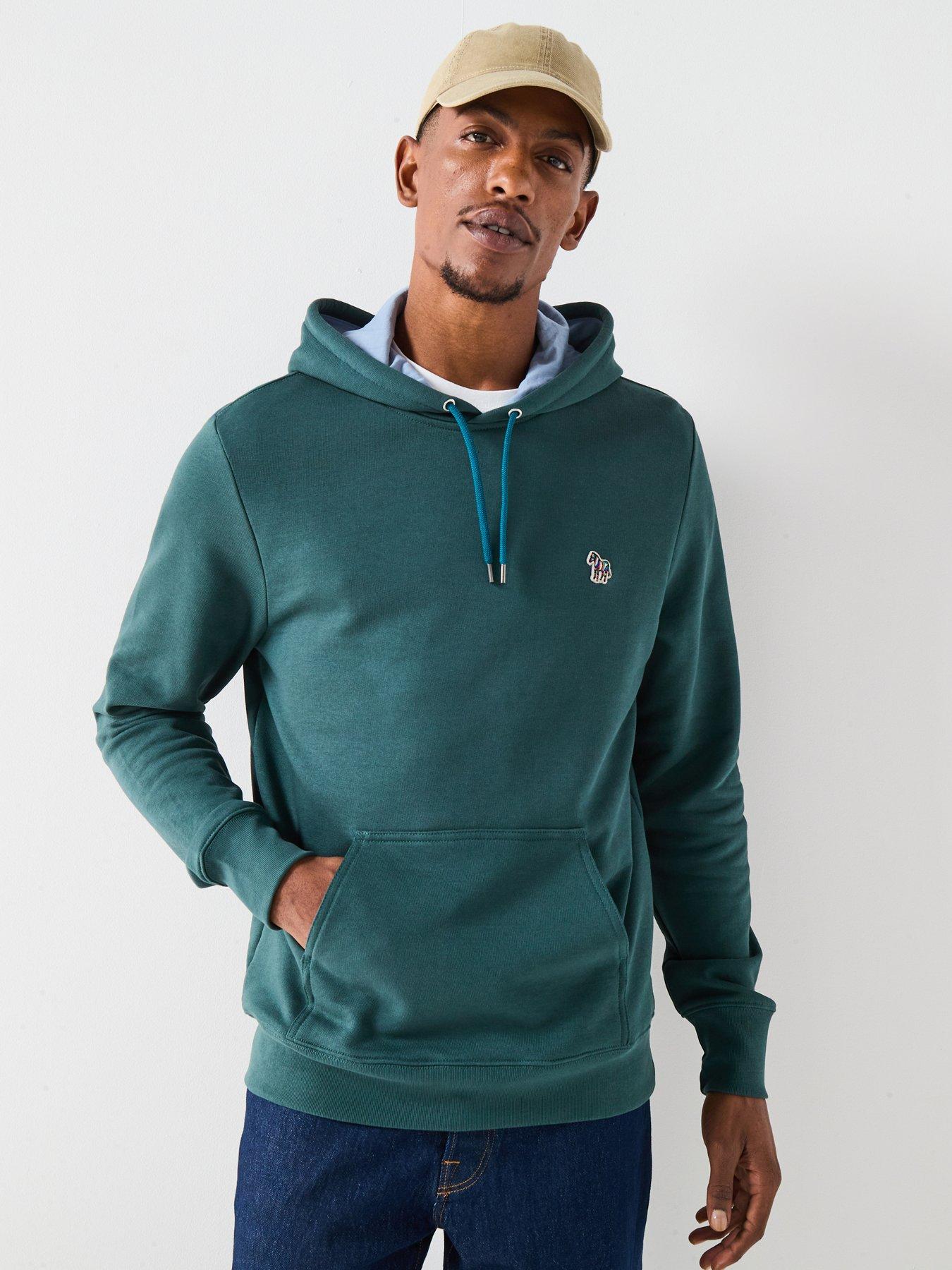 undefined Regular Fit Zebra Hoodie - Green
