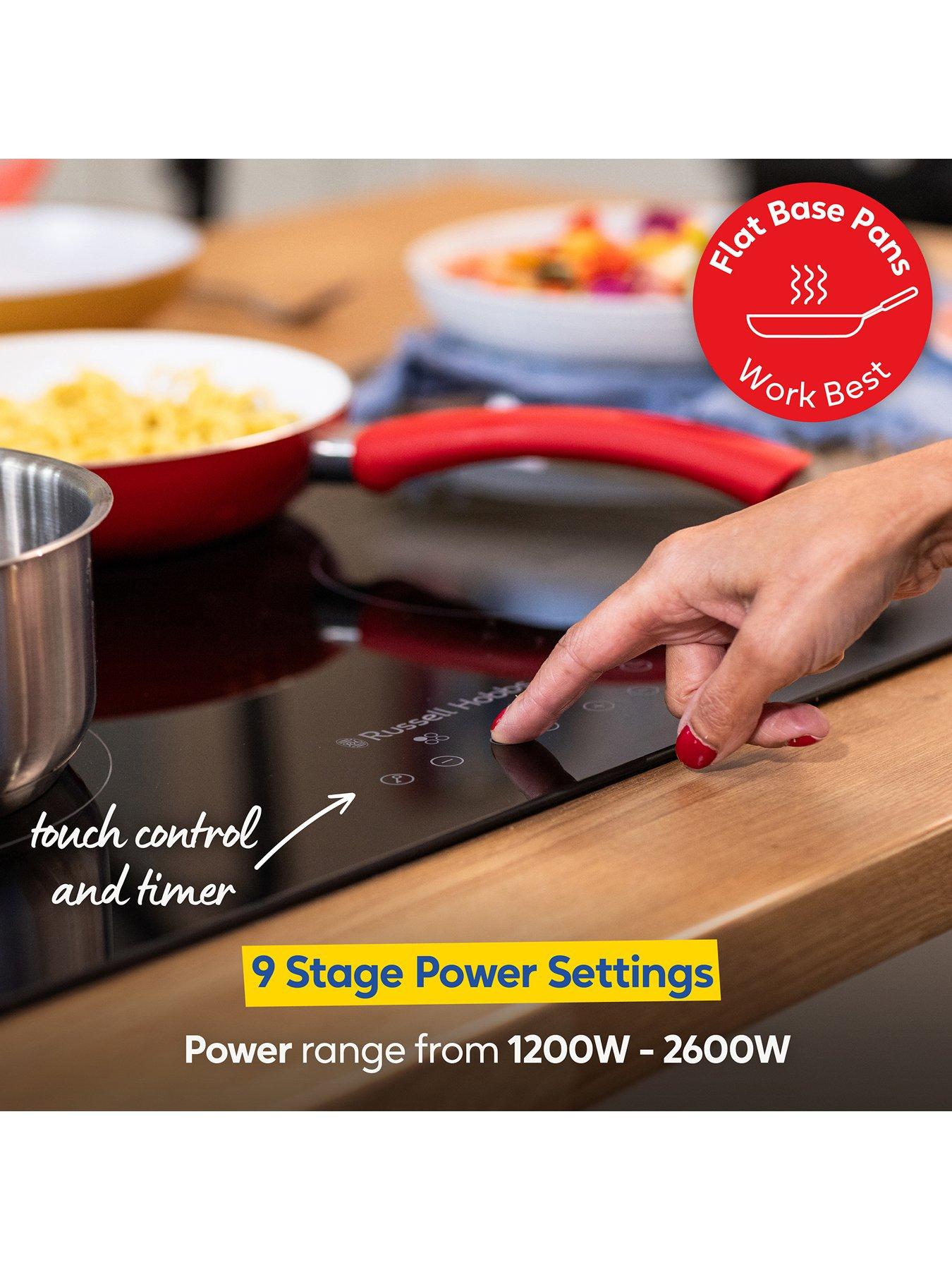 Image 4 of 7 of Russell Hobbs RH60EH413B 59cm 4 Zone Electric Hob with Touch Control in Black