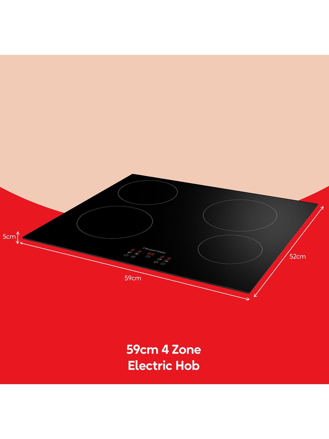Image 7 of 7 of Russell Hobbs RH60EH413B 59cm 4 Zone Electric Hob with Touch Control in Black