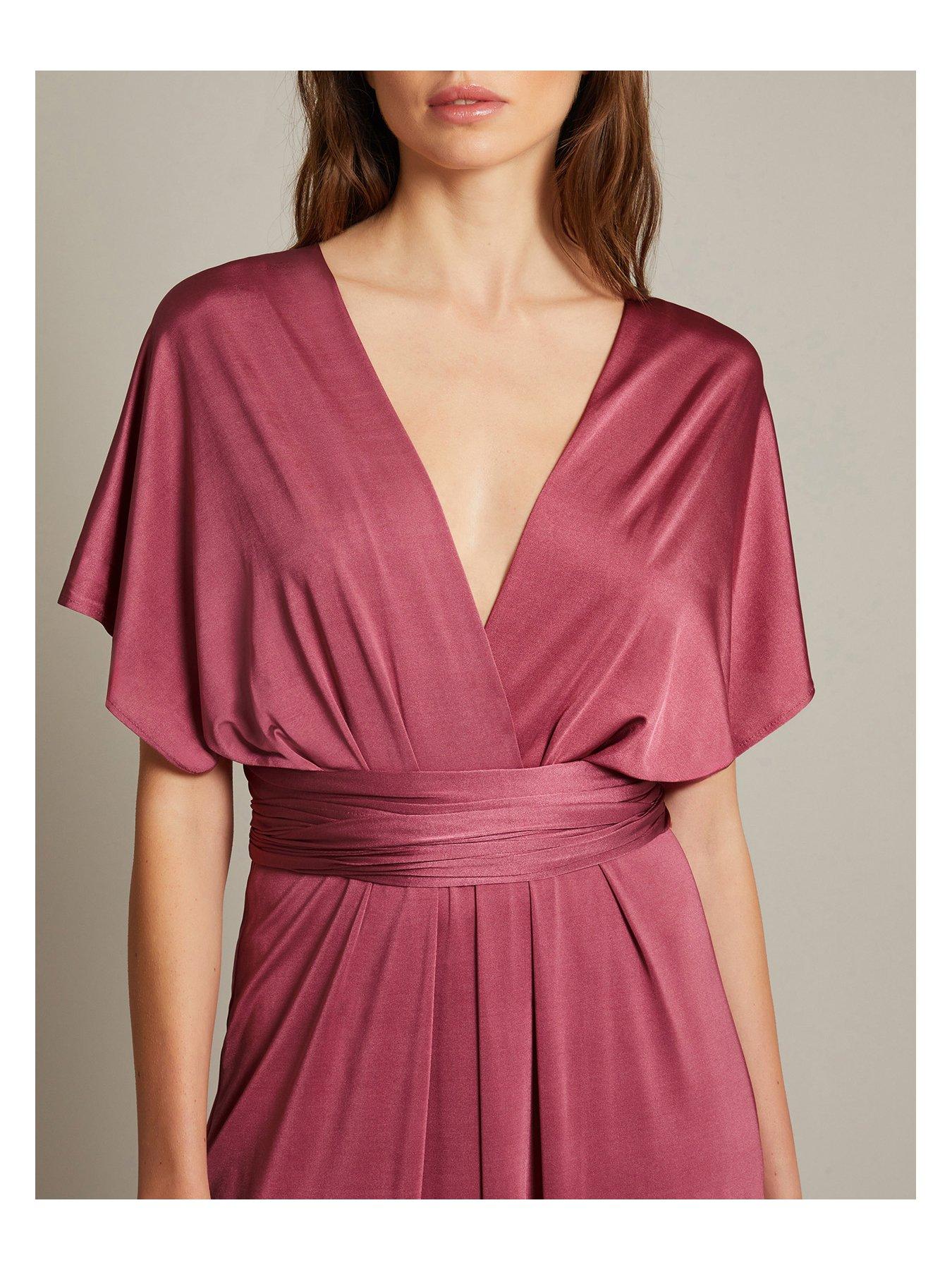 Image 5 of 5 of Monsoon Thea Multiway Bridesmaid Dress - Pink