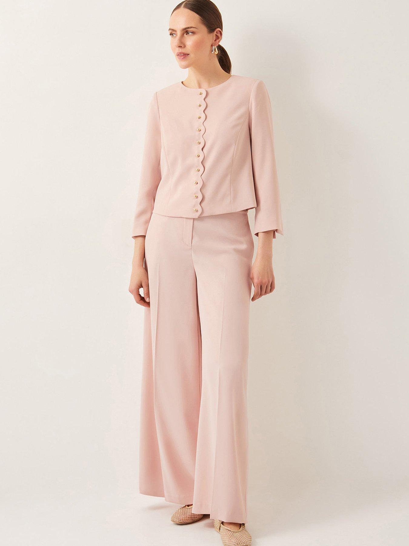 Image 6 of 6 of Monsoon Ruth Scallop Jacket - Pink