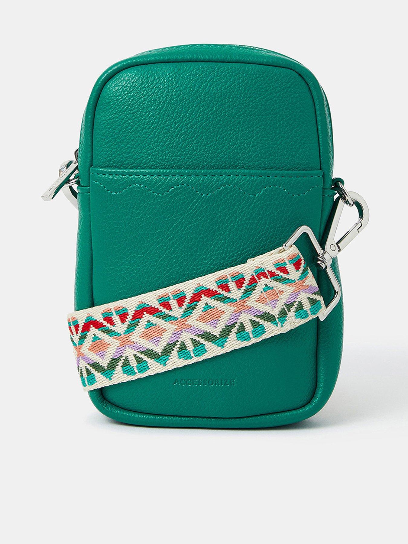 undefined Webbing Strap Phone Bag - Teal