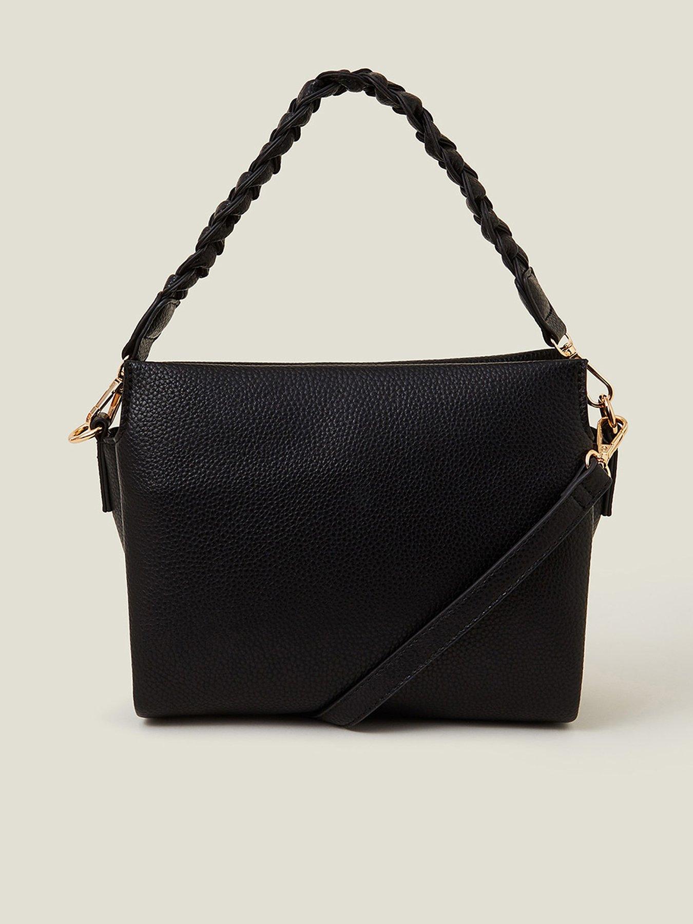 undefined Plait Strap X Body Bag - Black