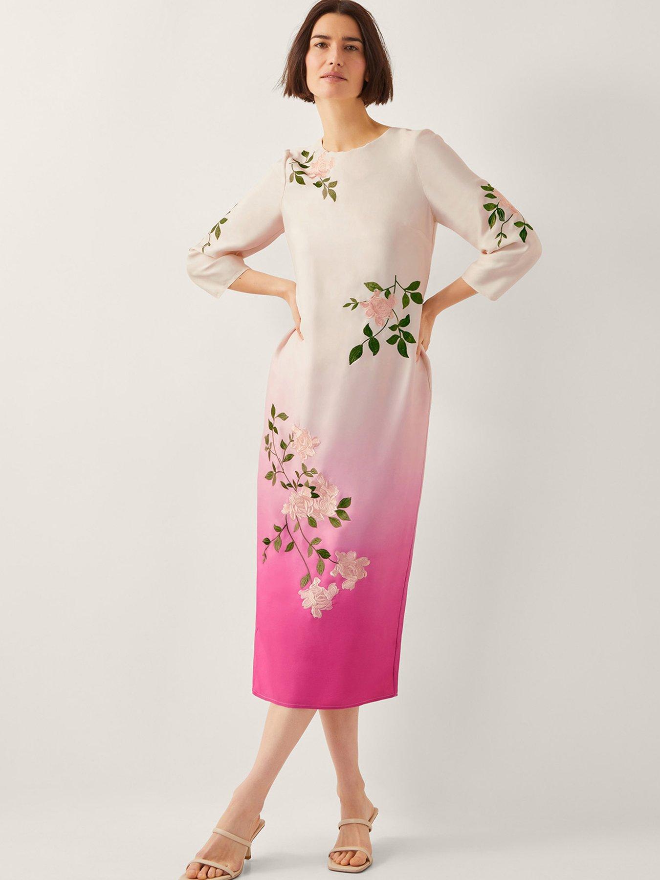 undefined Felicity Ombre Midi Dress - Pink