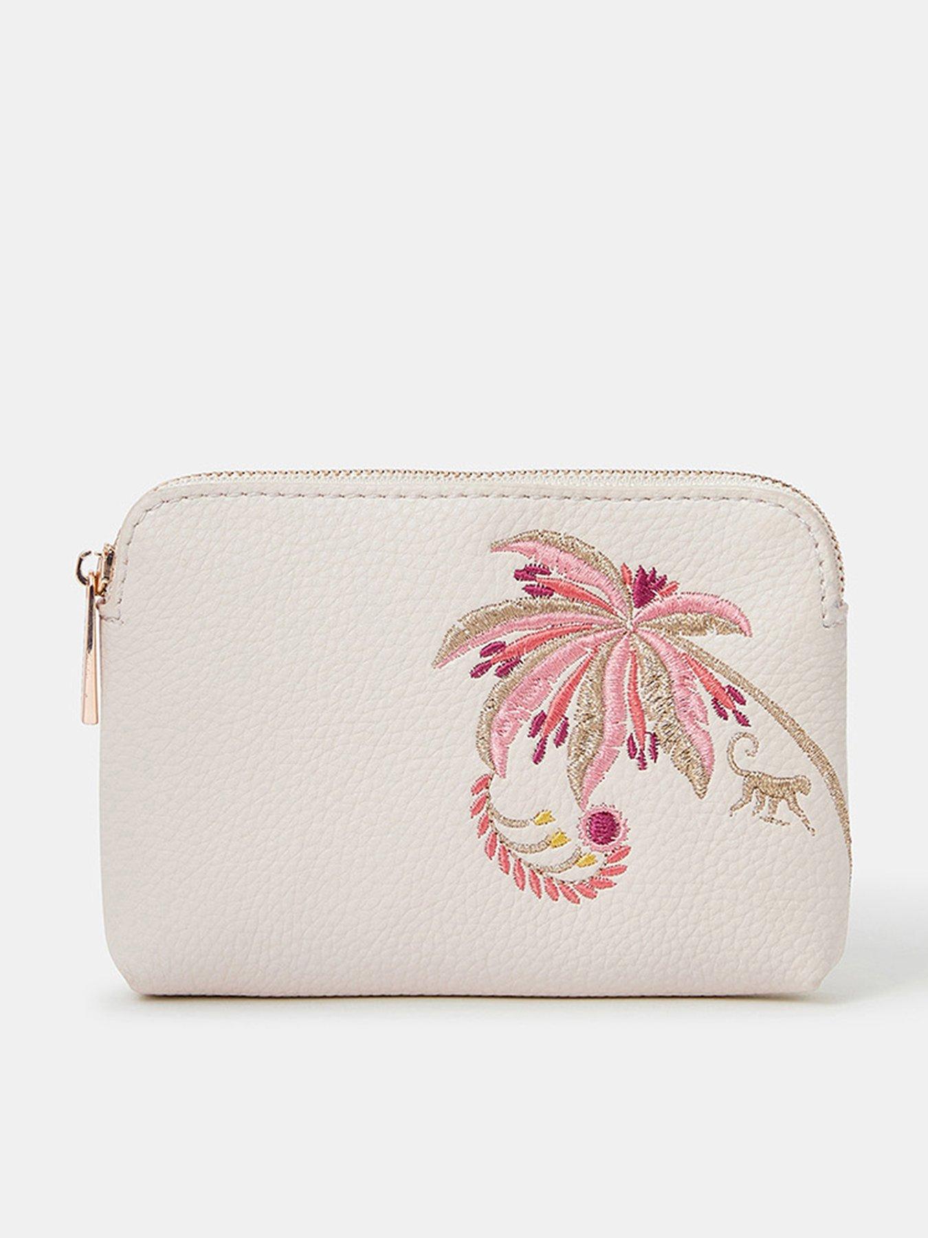 undefined Embroidered Jaipur Coinpurse - Cream