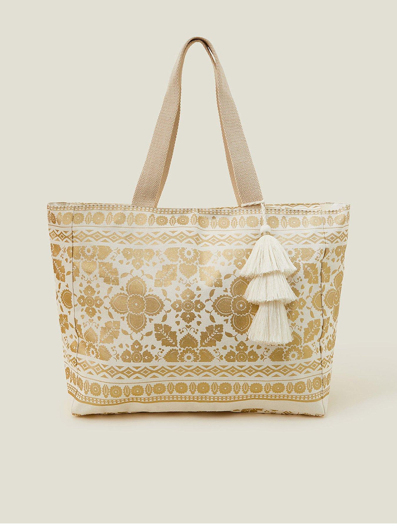undefined Metallic Kia Tote - Gold