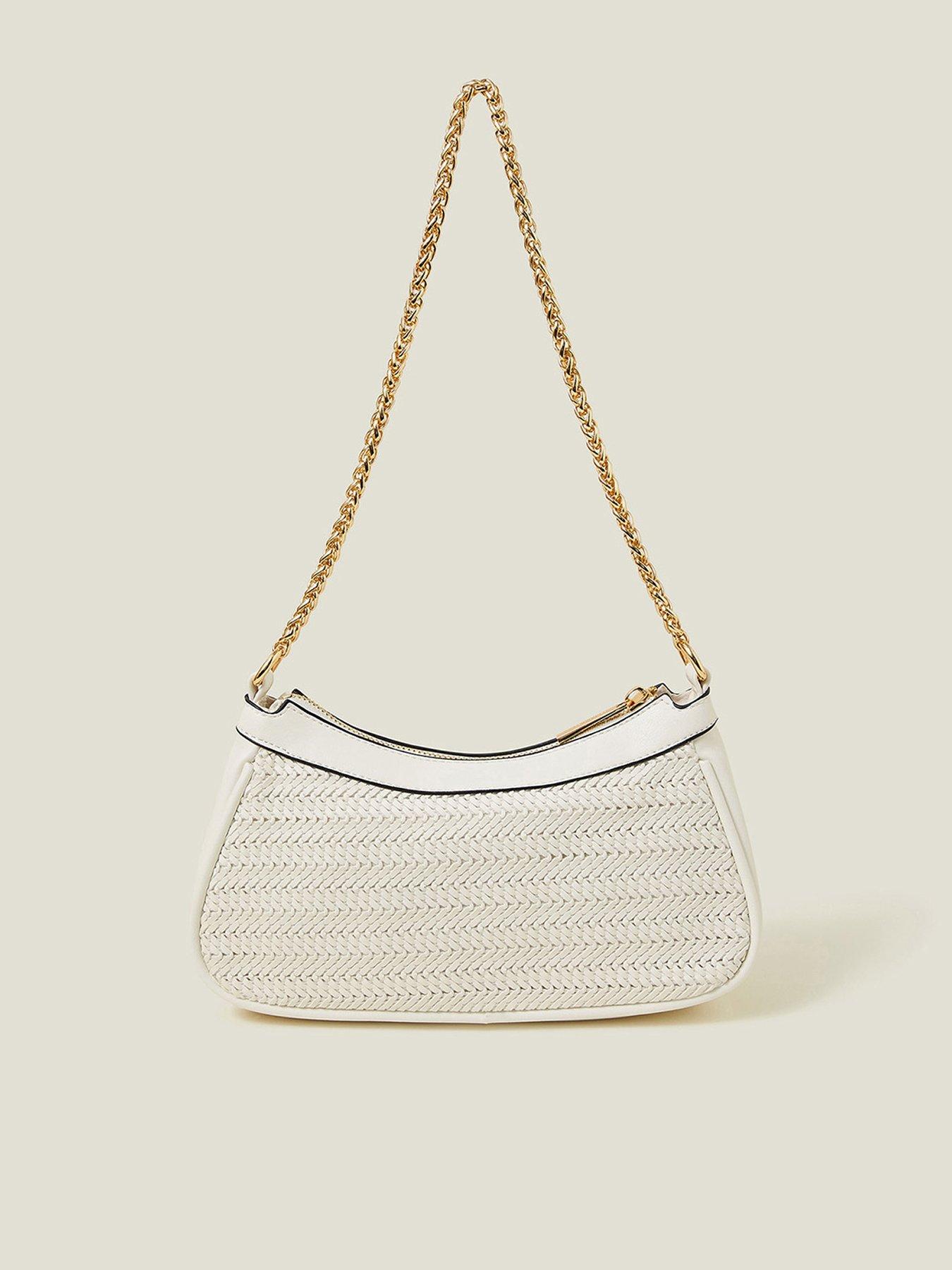 undefined Weave Chain Shoulder - White