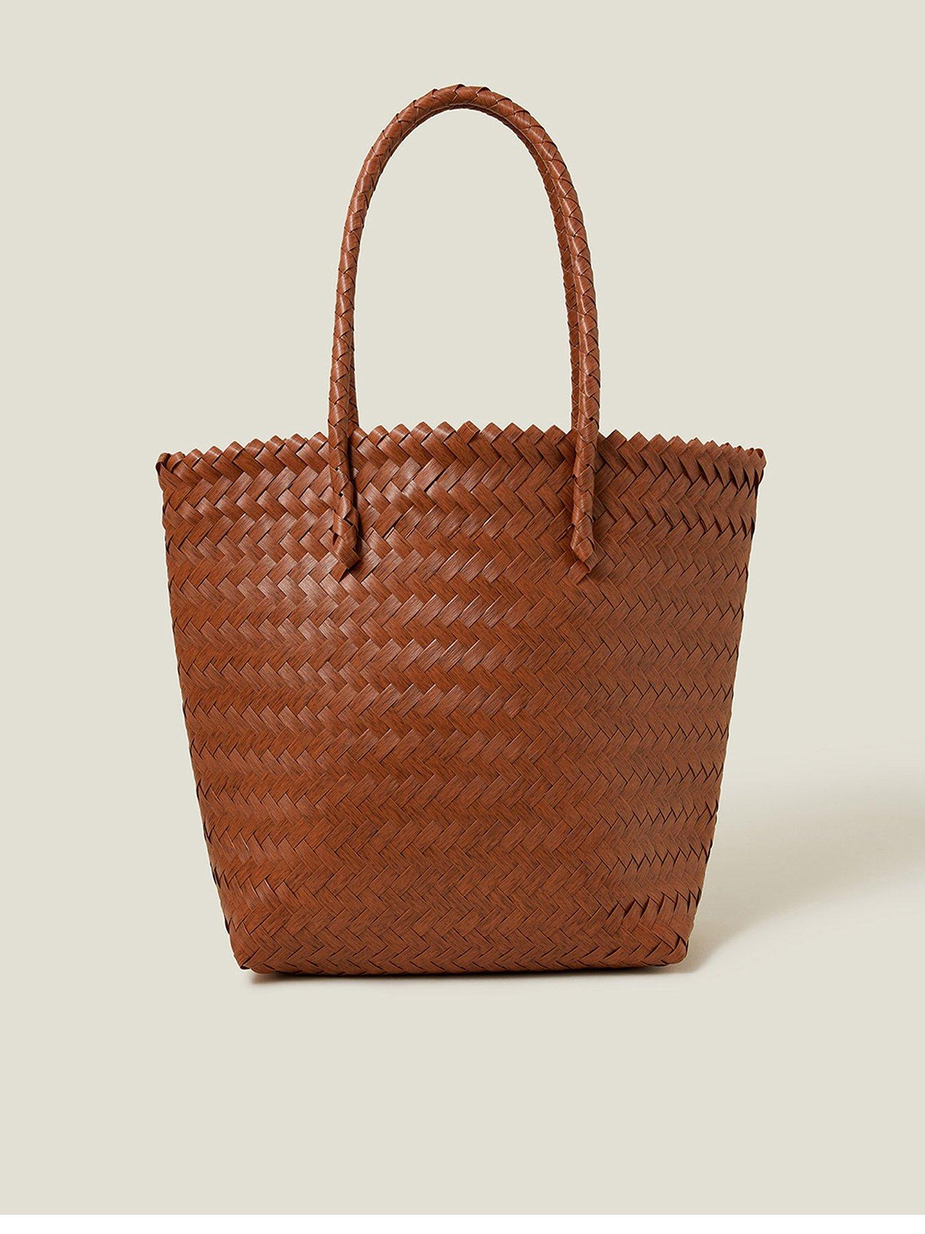 undefined Weave Tan Shoulder Bag - Tan