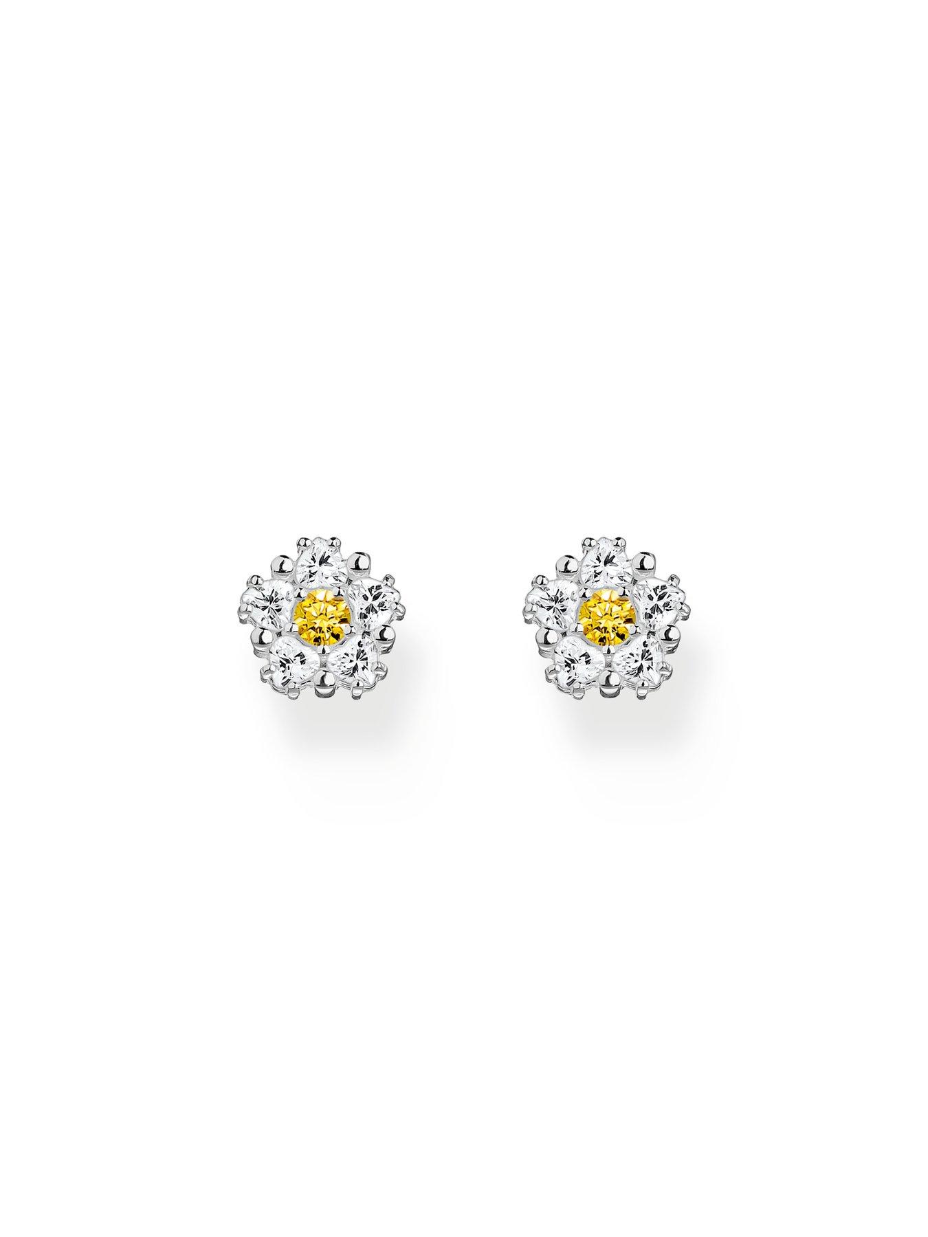 Image 3 of 3 of Thomas Sabo Lovely Daisy ear studs small