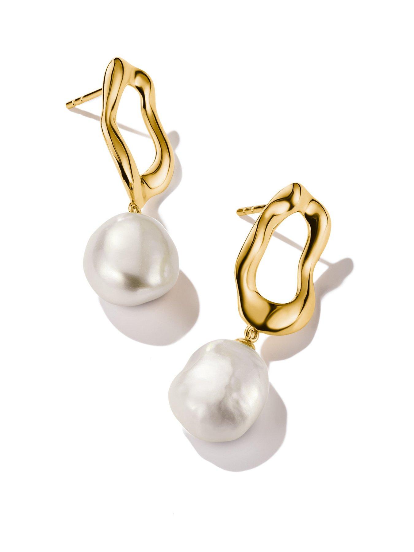 undefined Natural Beauty earrings with pearls