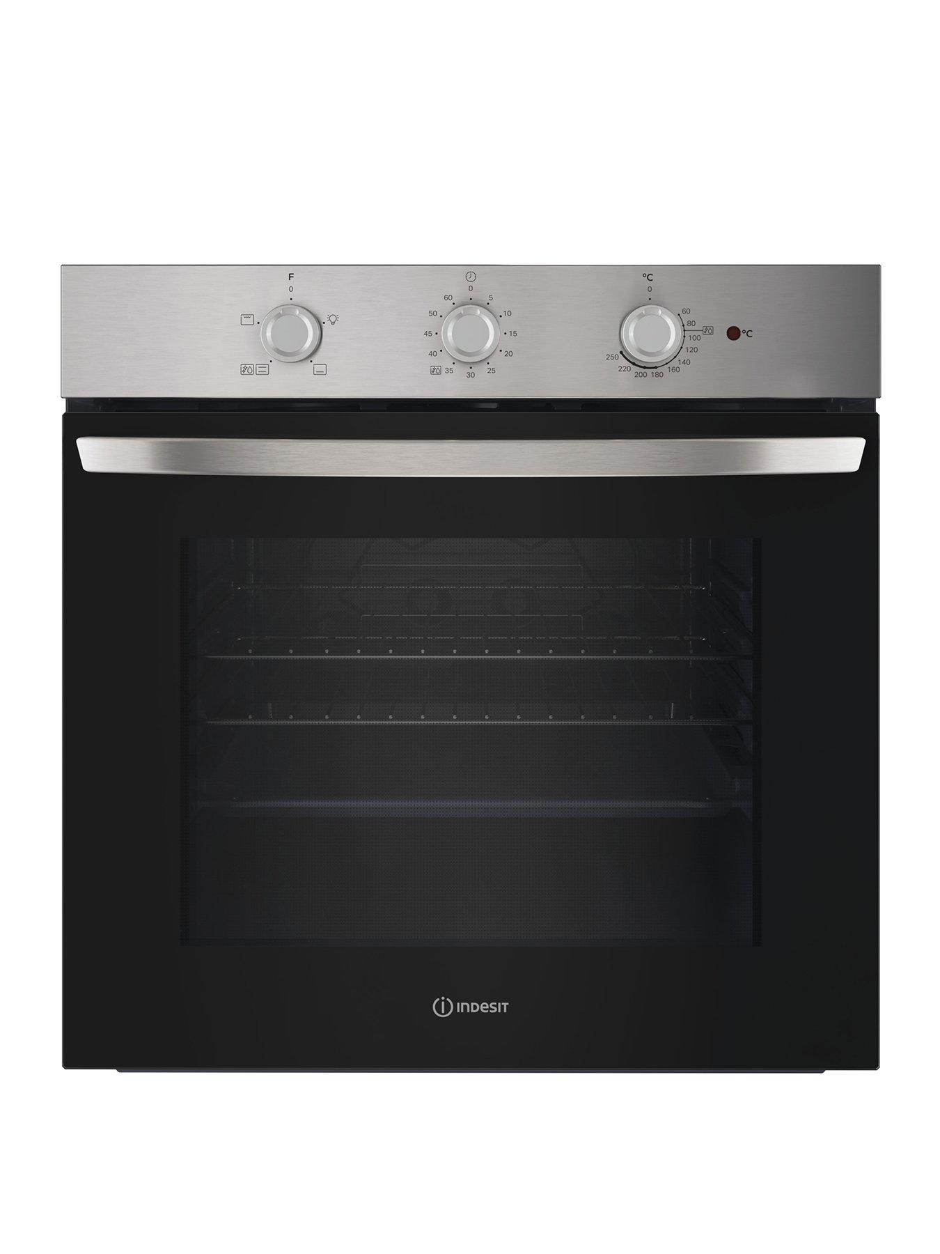 Indesit DII 10D B - Double Oven - Black