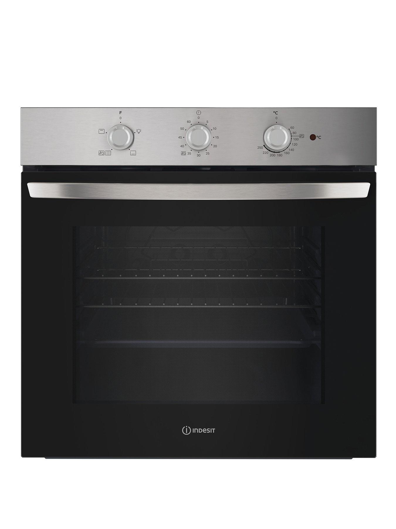 Indesit IO 232H X UK - Click & Clean Single Oven - Silver