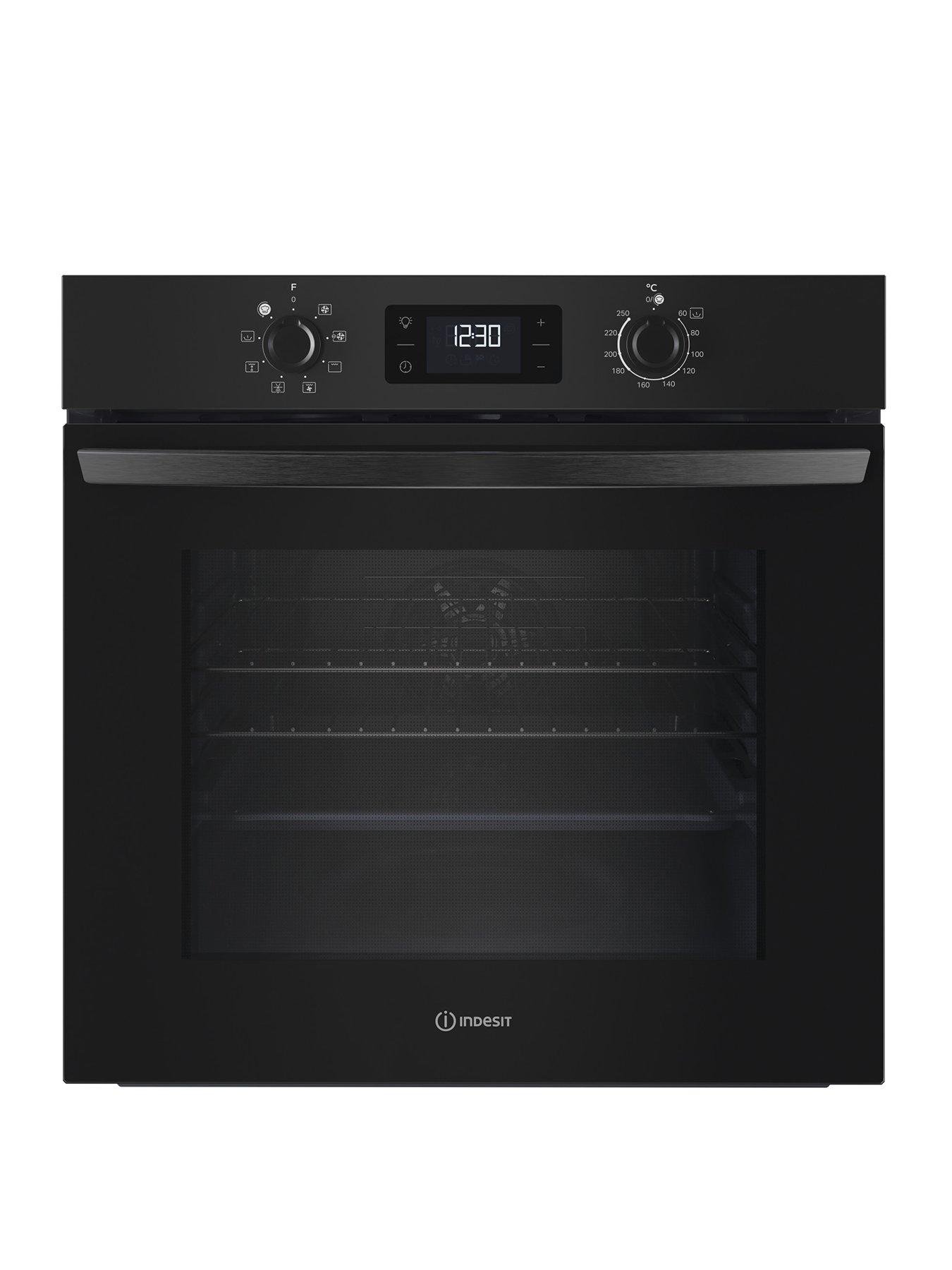 Indesit IO 253 B UK - Turn & Go Single Oven - Black