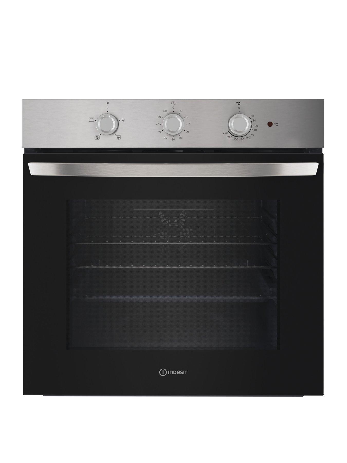 Indesit IO 233 X UK - Click & Clean Single Oven - Silver