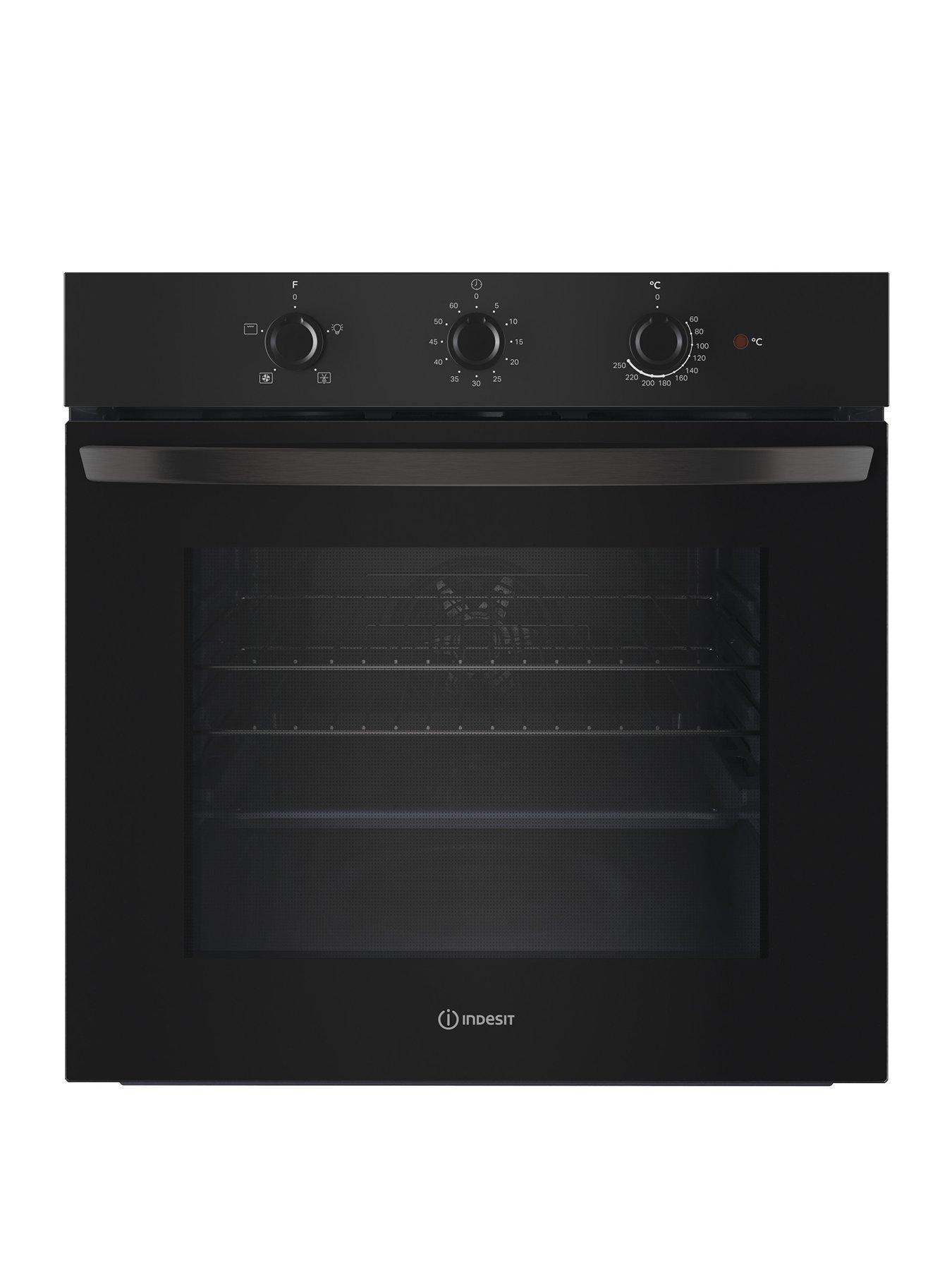 Indesit IO 233 B UK - Click & Clean Single Oven - Black