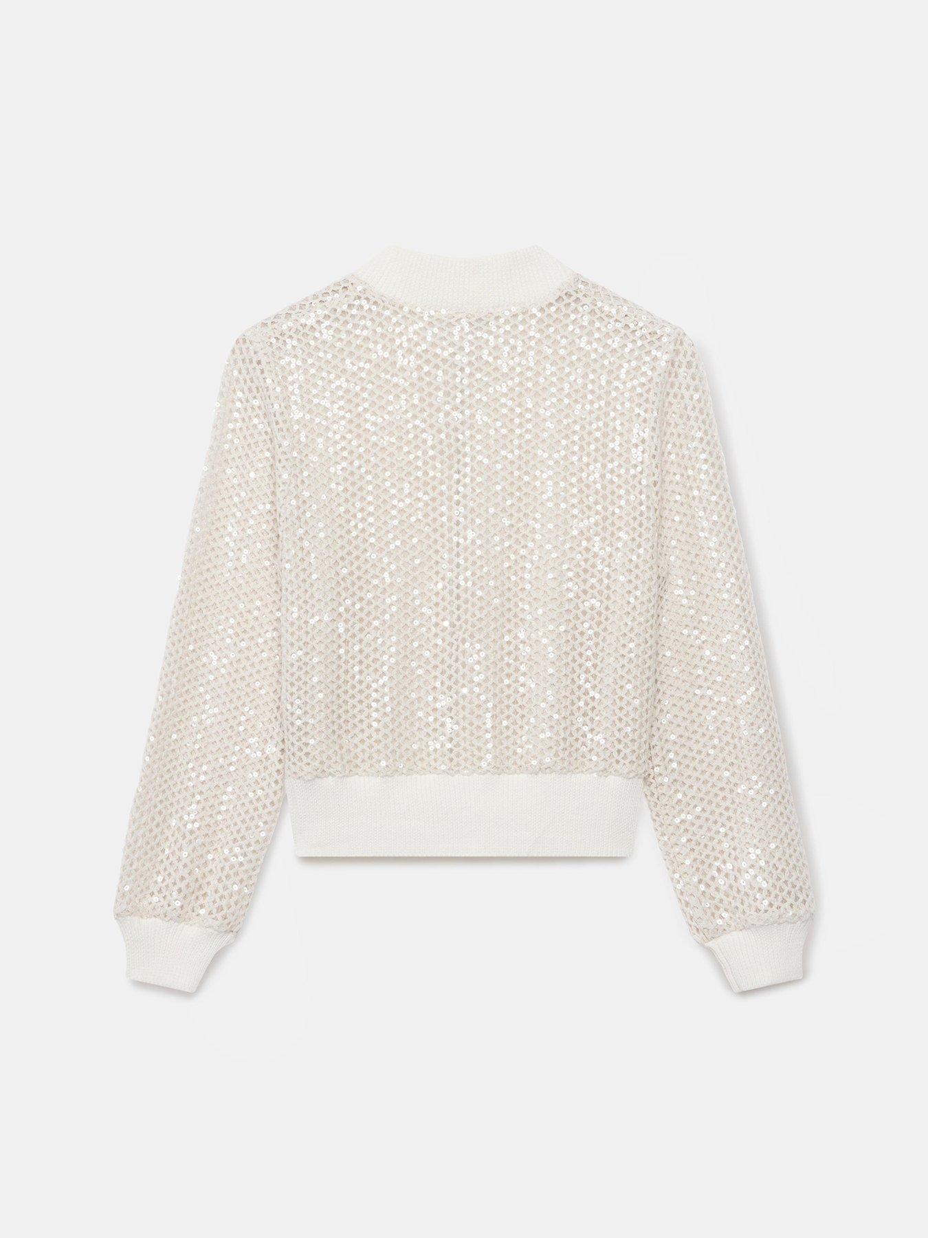 Sequin & Velvet Bomber Jacket main image 1